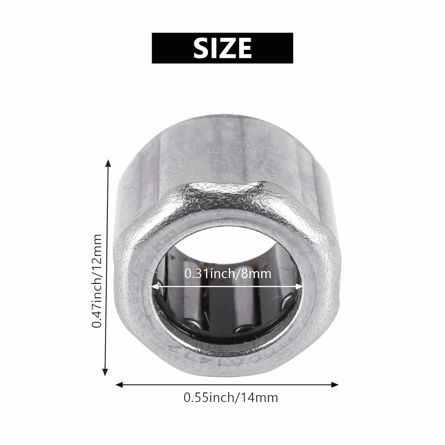 10 sztuk łożysk igiełkowych HF081412 pierścień zewnętrzny, ośmiokąt, jednokierunkowy, łożysko igiełkowe, 8 x 14 x 12 mm, dla przemysłu produkcyjnego