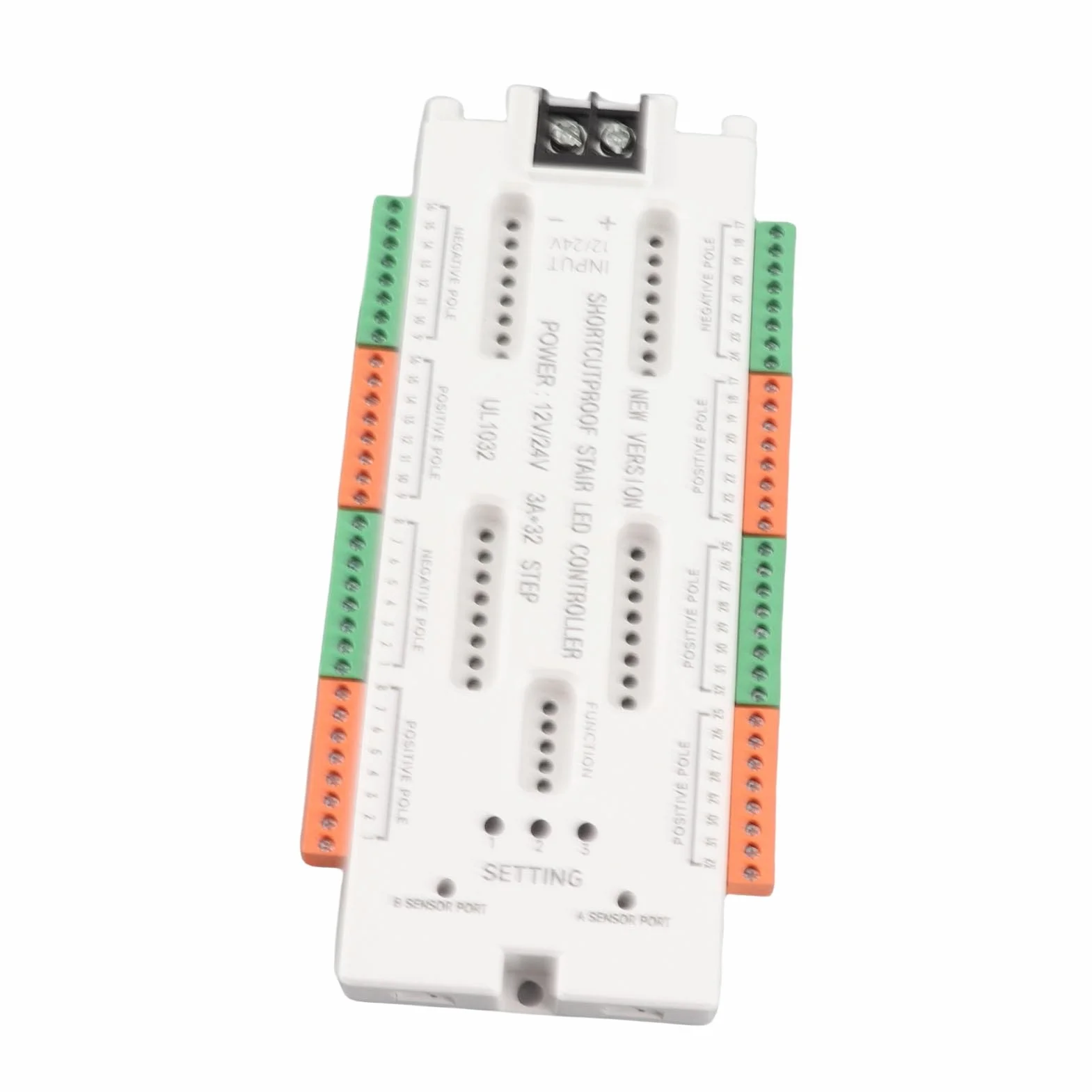 Keenso Czujnik Ruchu Schodowa -Kontroler Safe DC12V 24V Wejście do Handlowego do Domu ABS Materiał ABS