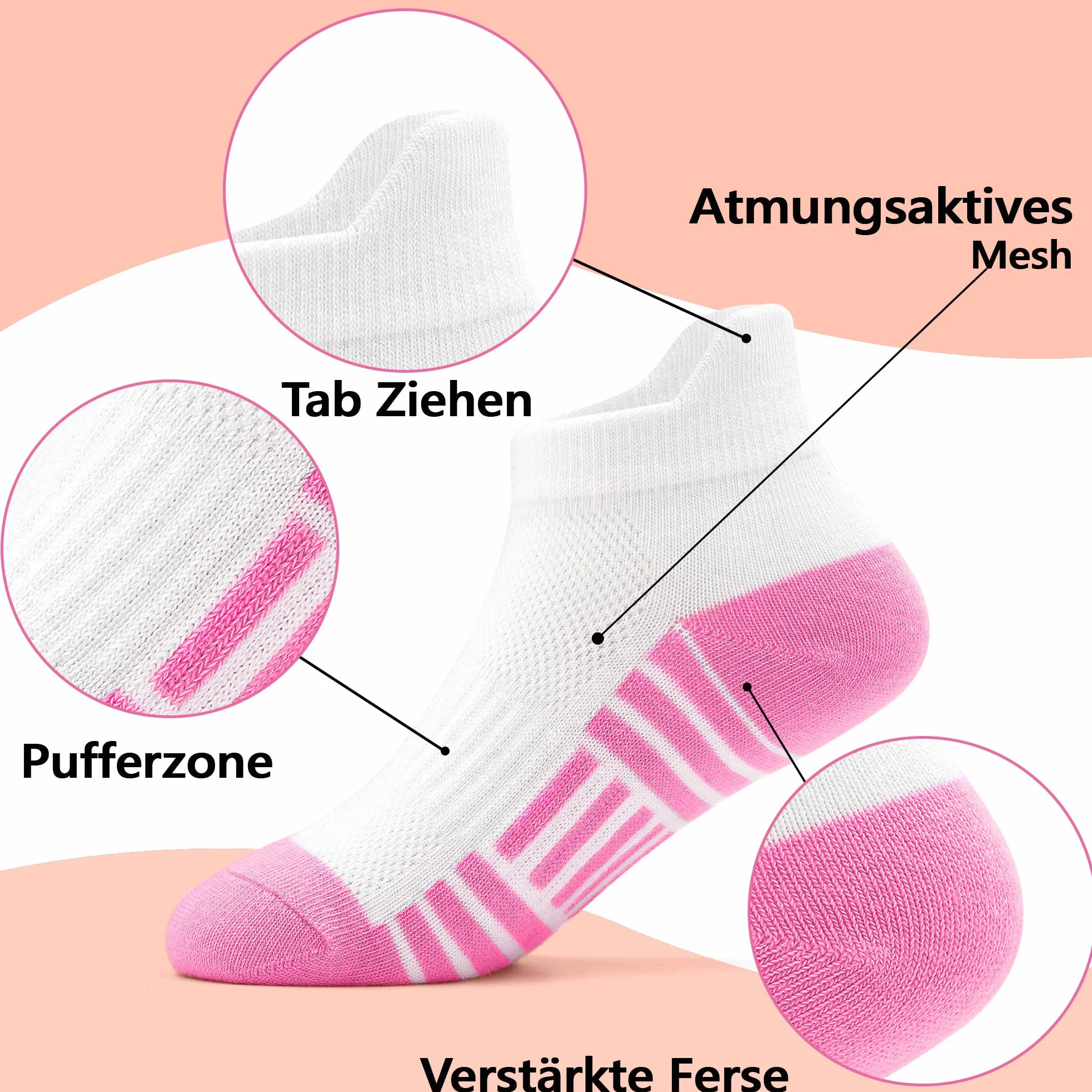 GENTABY Dziewczęce skarpety do sneakersów, dla dzieci, kolorowe skarpety sportowe, do szkoły, 12 par, klasyczne kolory, czarno-białe, oddychające, bawełniane skarpety dla dzieci w wieku 1-14 lat, 20