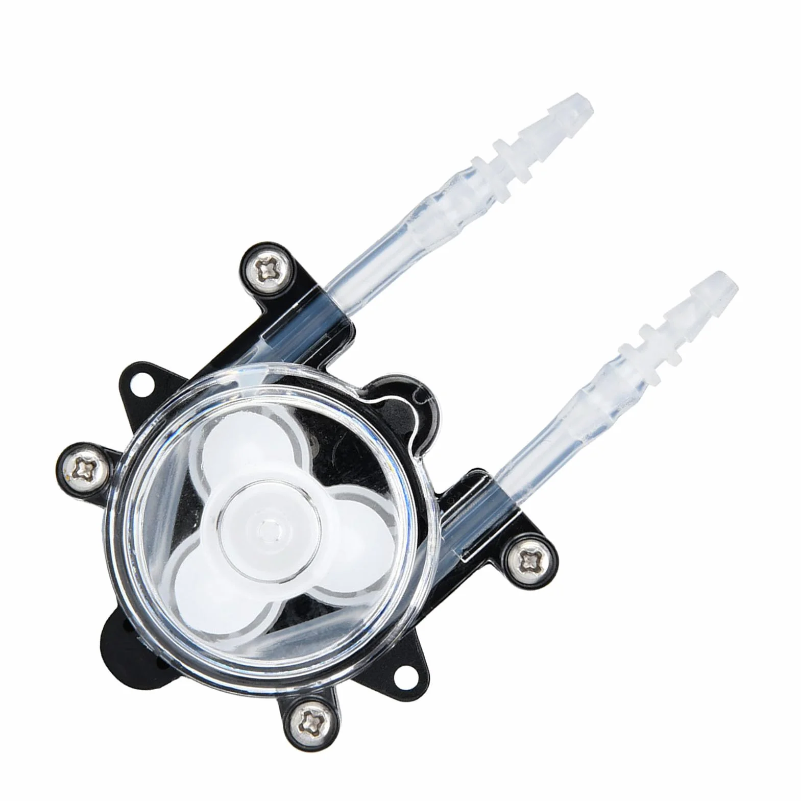 Mini pompa perystaltyczna DC 12 V laboratoryjna pompa dozująca do laboratorium o stałym przepływie, pompa dozująca do kontroli natężenia przepływu (rura gumowa 3 x 5 mm)