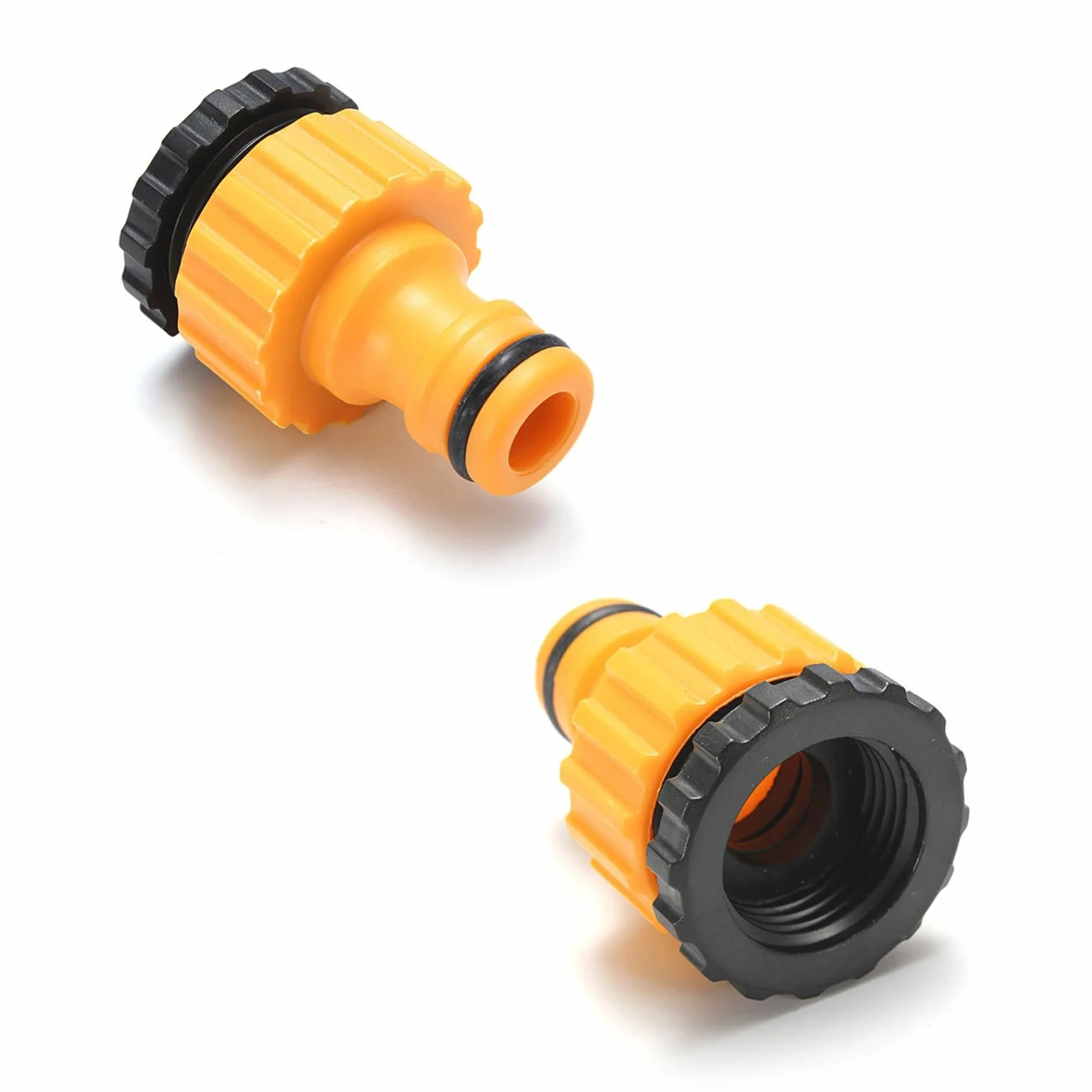 Gardena adapter do kranu, złącze węża, przyłącze kranu, przyłącze Gardena, adapter do kranu, wąż ogrodowy, 1/2 cala 3/4 cala, przyłącze kranu 2 w 1 (5 sztuk)
