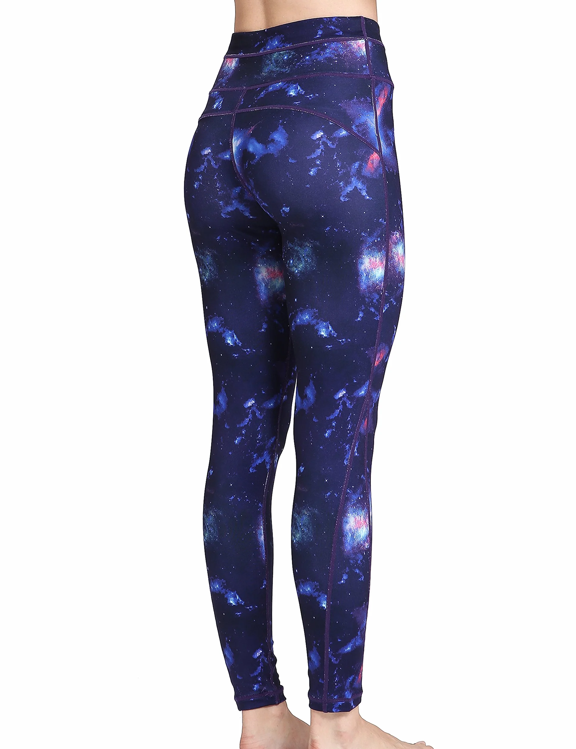 Legginsy sportowe damskie drukowane legginsy sportowe do biegania jogi fitness siłowni