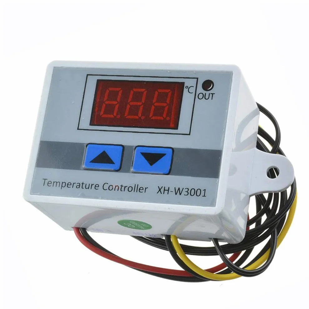 Hailege XH-W3001 220 V cyfrowy kontroler temperatury LED, termostat NTC, próbka 10 K
