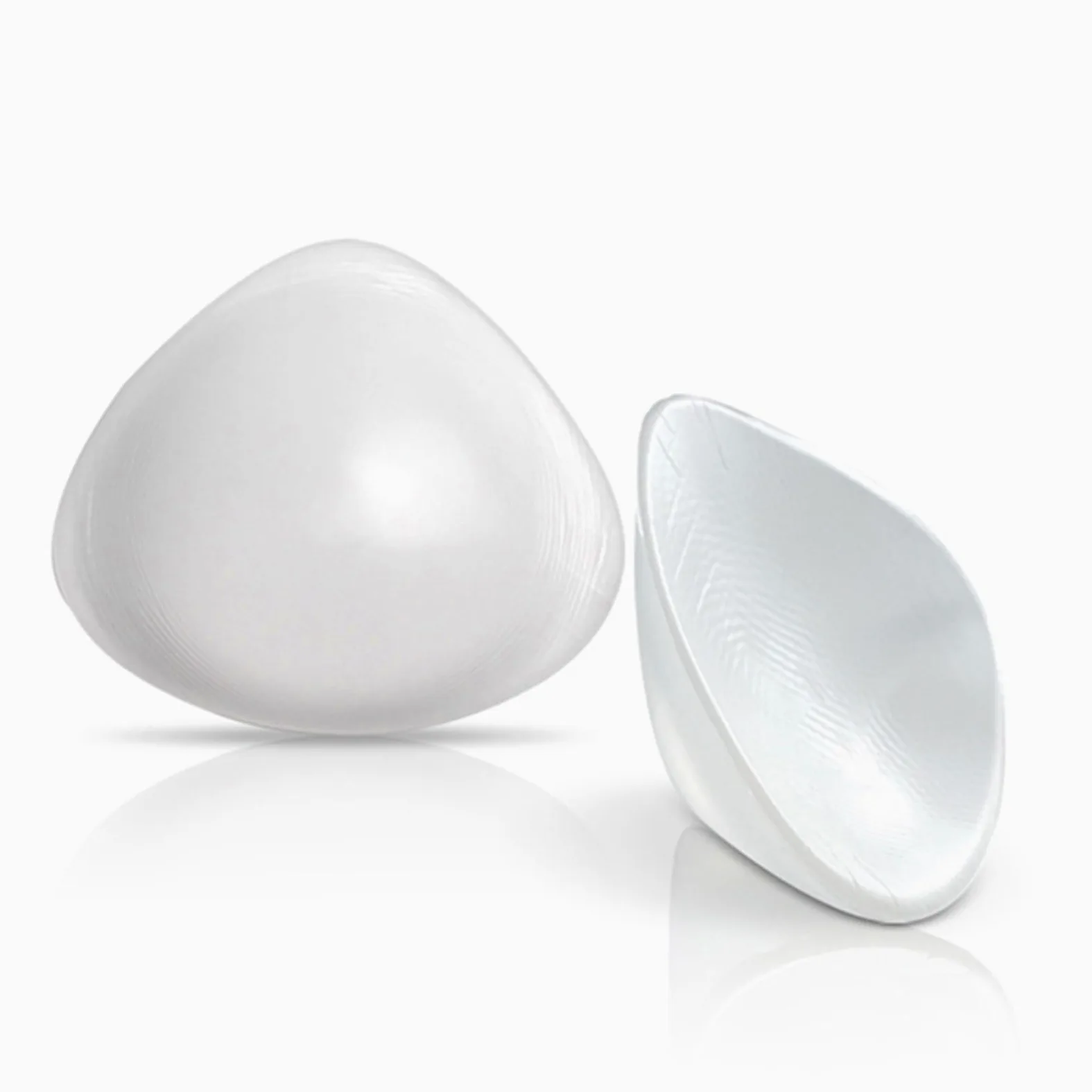 Transparent,DD~cup 800g/pair,OSEMISS 1 para miękkich przezroczystych silikonowych form piersi, samoprzylepne trójkątne wkładki wzmacniające biustonosz do kostiumu kąpielowego bikini