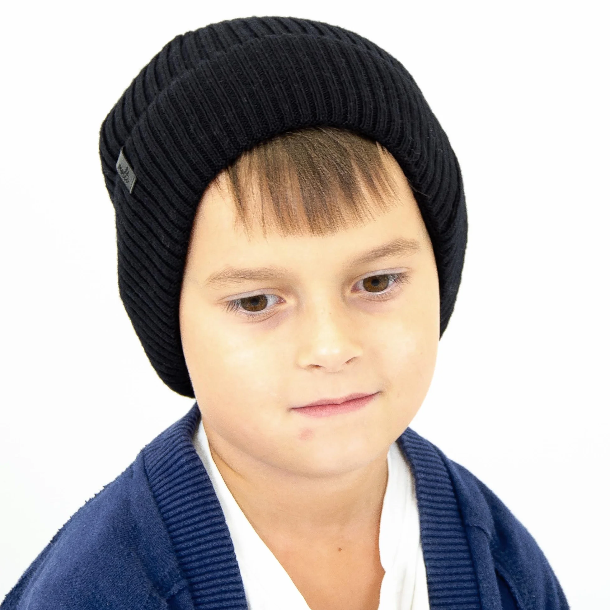 molti Dziecięca czapka beanie, 100% wełna z merynosów, dzianina, bez pomponu, oddychająca i wygodna, rozmiar 52-54, w 5 kolorach