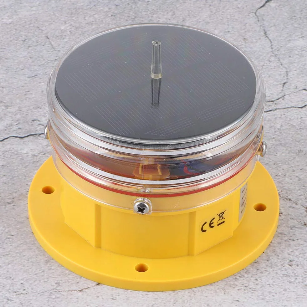 Solar Power Sidelight IP68 Wodoodporny LED Statek Marine Dock Barge Safety Beacon Flashing Light Oświetlenie 360 ​​°