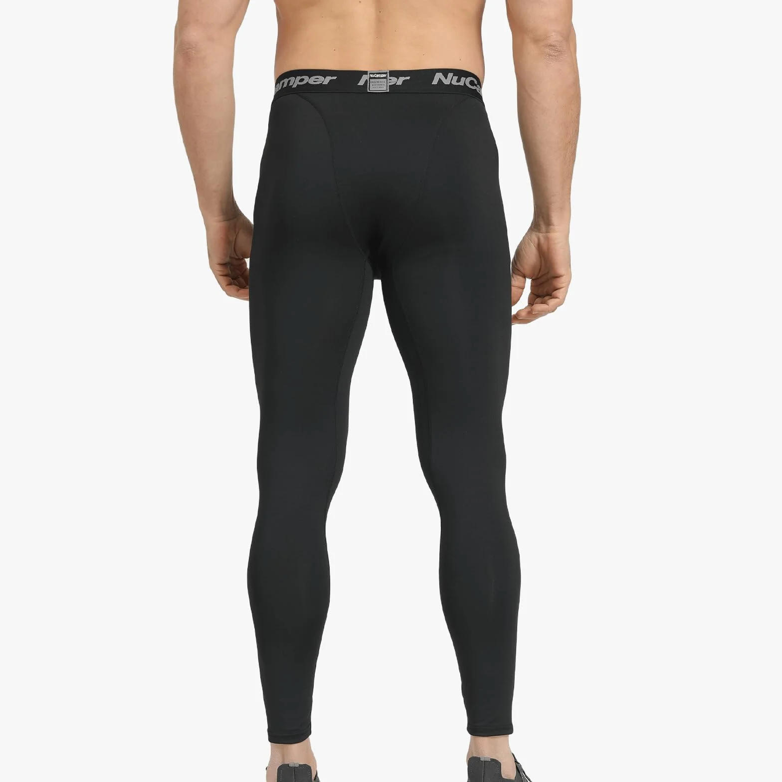 NuCamper Spodnie Kompresyjne Męskie Legginsy, Oddychające Funkcyjne, Szybkoschnące Fitness, Dopasowane w Pasie, Spodnie Sportowe, Spodnie Do Biegania, Spodnie Fitness, Spodnie Treningowe