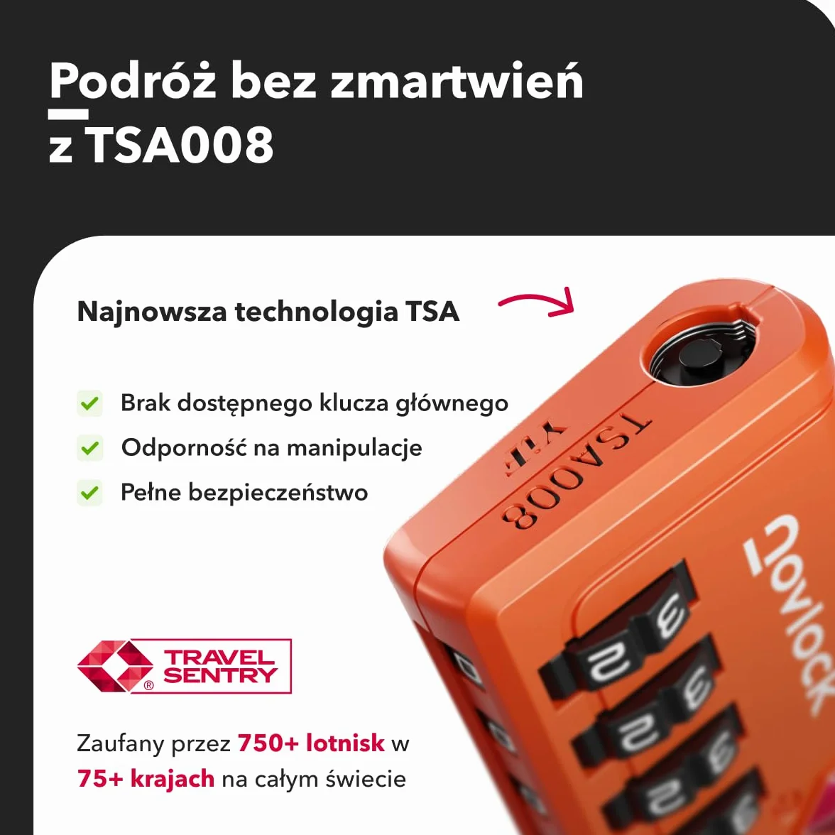 Kłódki TSA ze Wskaźnikiem Otwarcia – 4-cyfrowe Szyfrowe Zamki do Walizek, Plecaków, Bagażu i Szafek – Zamki Podróżne z Elastyczną Stalową Linką, Zestaw 2 Pomarańczowe