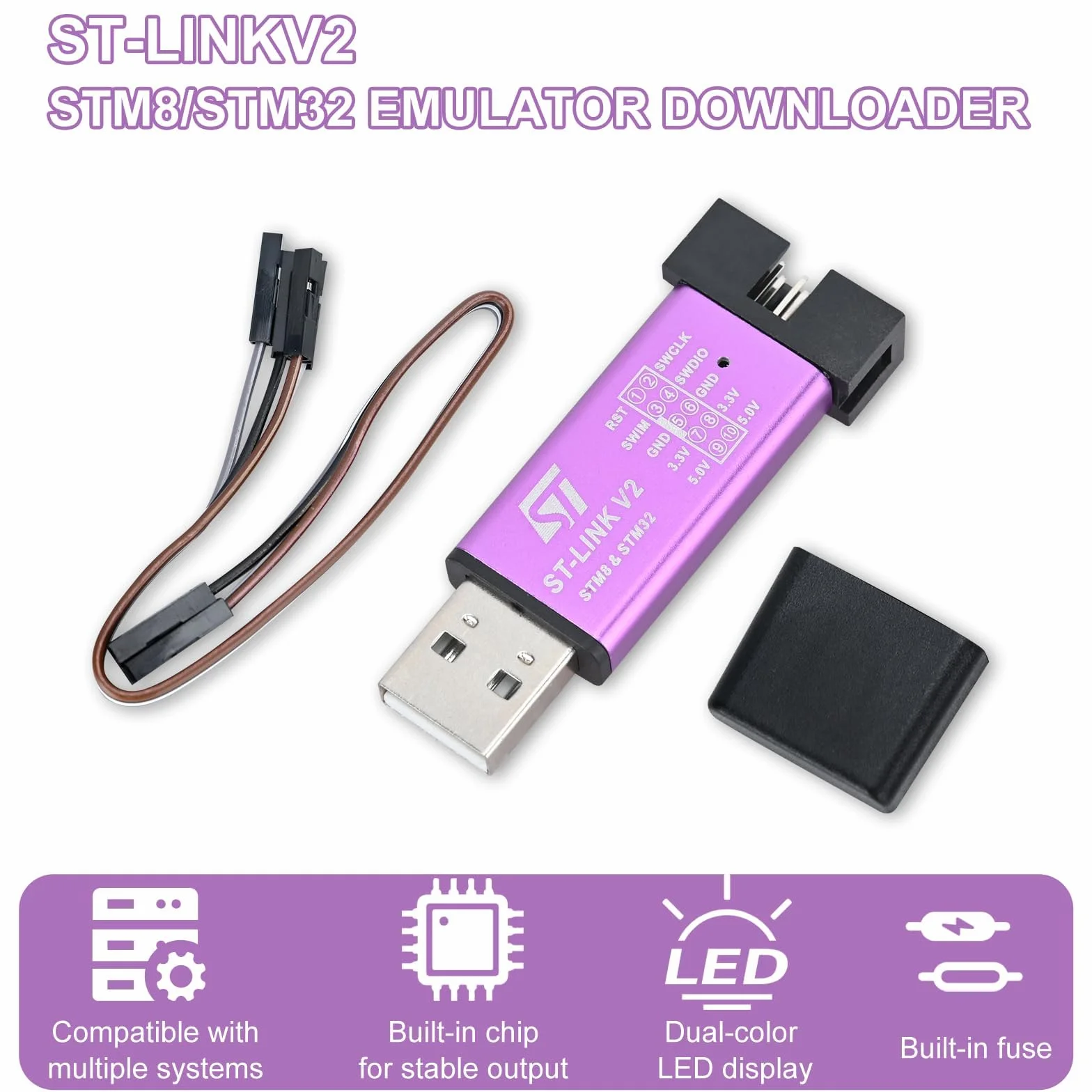 F103C8T6 ST-Link V2 emulator do pobrania programator z przewodami