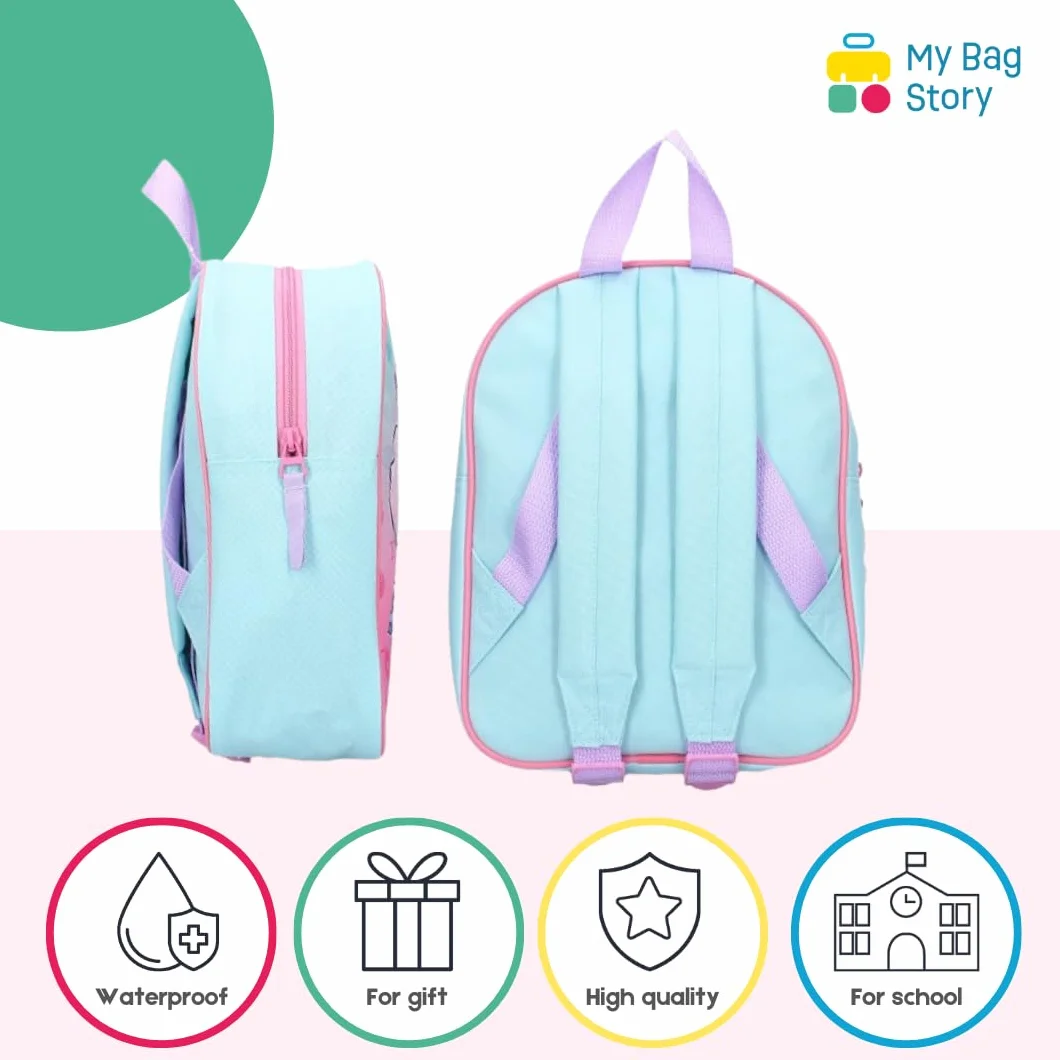 mybagstory - Plecak - Stitch - Niebieski - Dzieci - Szkoła - Przedszkole - Przedszkole - Żłobek - Tornister dziewczęcy - Rozmiar 29 cm - Regulowane ramiączka - Pomysł na prezent