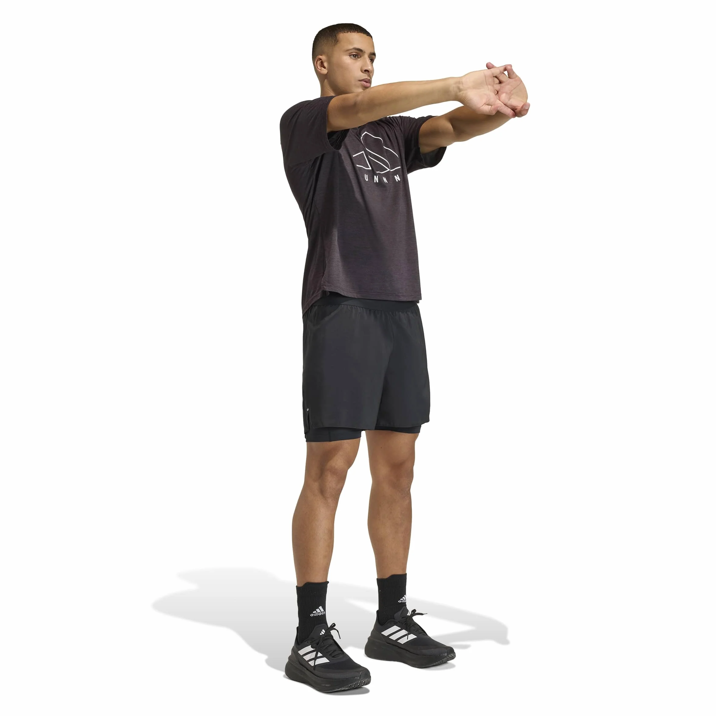 adidas Adi365 Running Essentials 2in1 Shorts - Shorty Mezczyzni