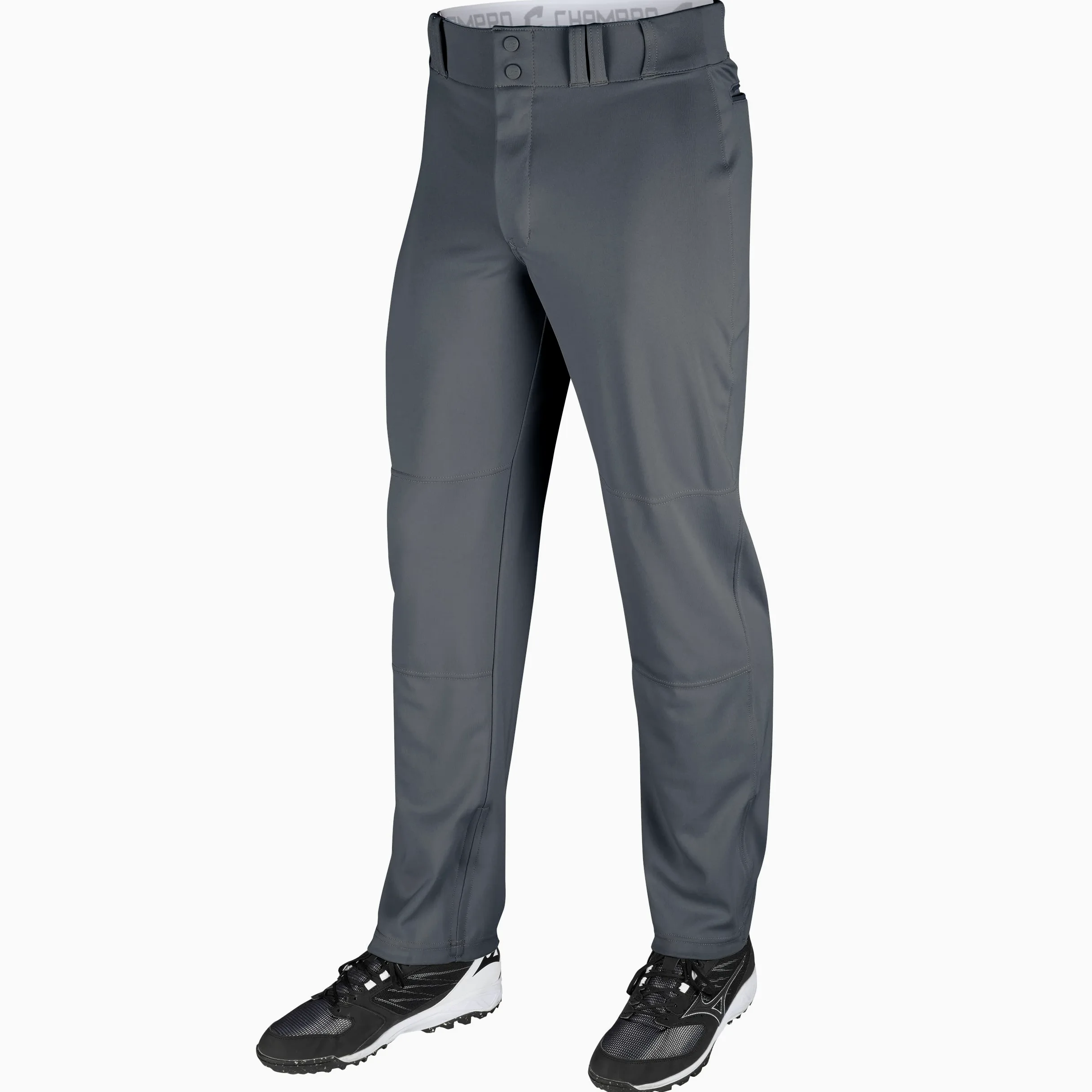Champro Standard Triple Crown Open Bottom Baseball Pants, Graphite, Large