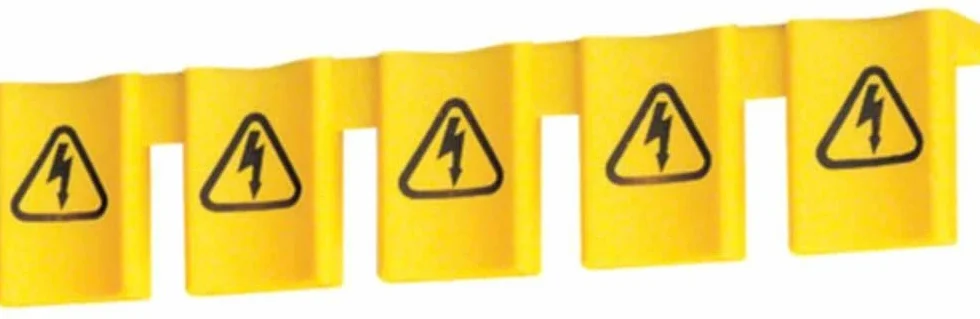 Hager Protection kz059 - Profil - Styk do widelców polaryzacyjnych szyn 5 widelców, żółty