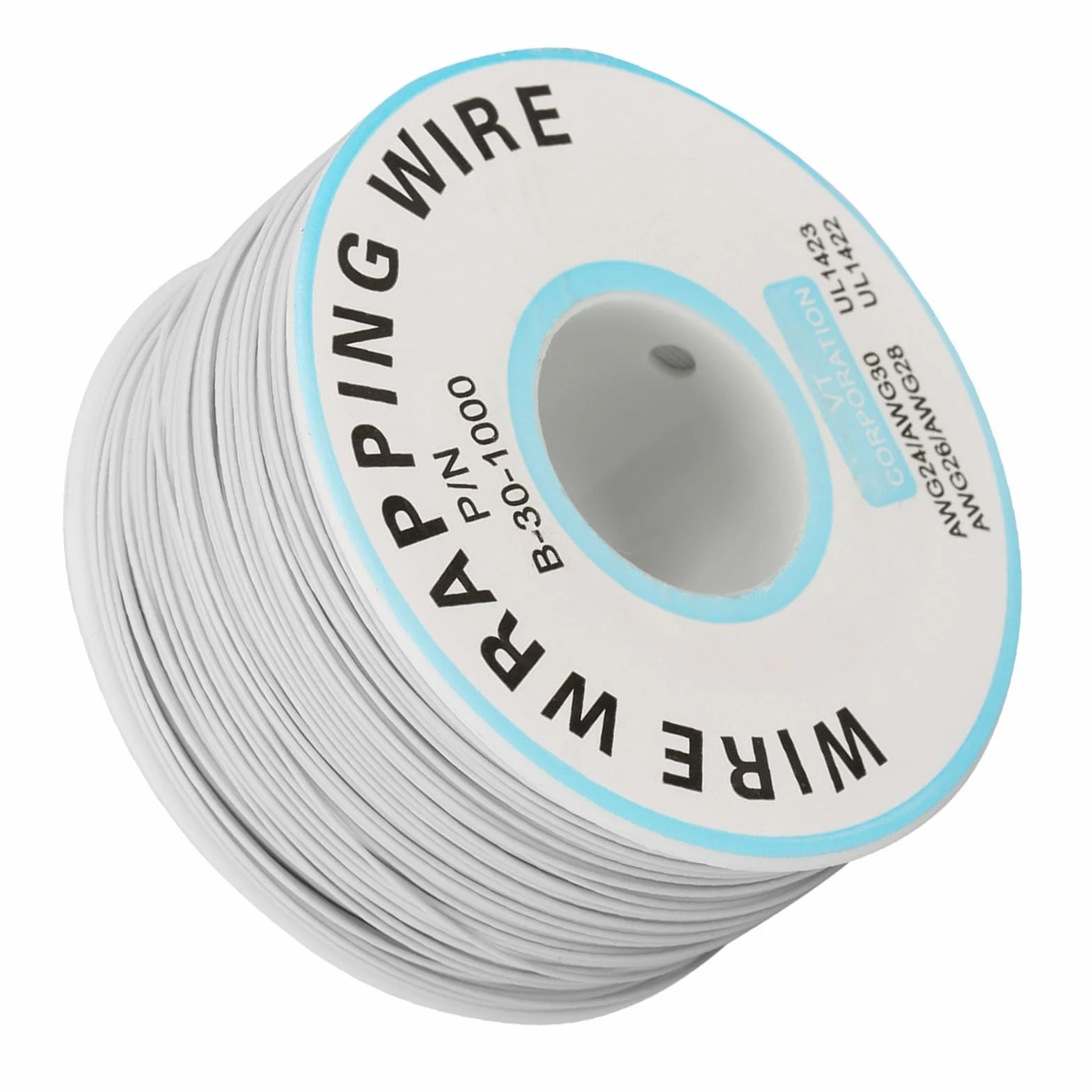 Drut Miedziany Cynowany 30AWG 0,25mm Izolowany Silikonem 200m Biały do Lutowania PCB Kabel Elektryczny dla Elektroniki Akcesoria Elektroniczne Przewód Lutowalny