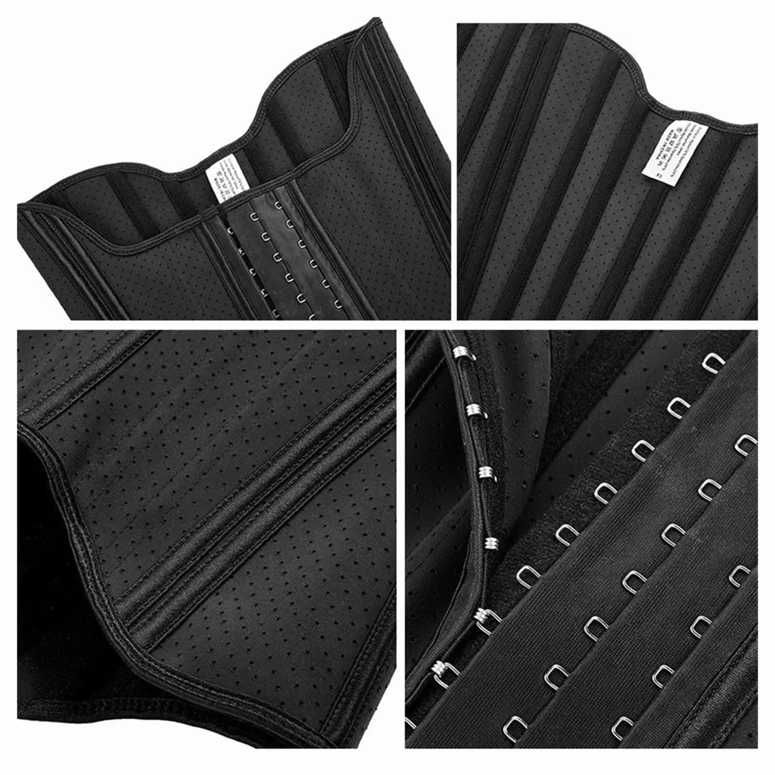 HLTYGWX Steel Bones Lateksowy gorset talii Body Gorset Shapewear Damski pas wyszczuplający w talii Wyszczuplający brzuch