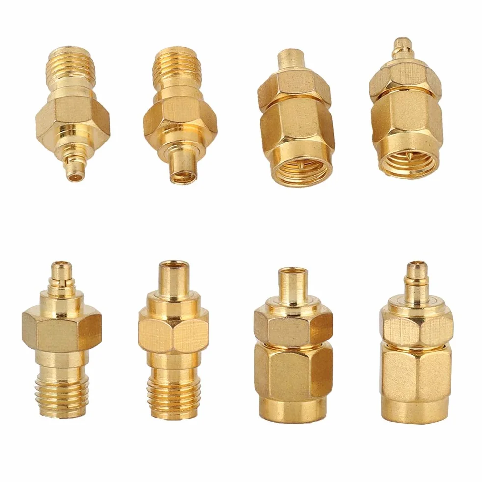 Mmcx Sma Adapter Mmcx Męski na Sma Męski Adapter 4 Sztuk Niklowany Mosiądz Mmcx na Sma Adapter 50Ohm Impedancja dla Anteny Radiowej