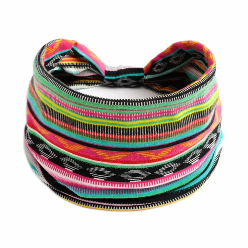 3 x szeroka opaska na czoło elastyczna opaska na włosy w stylu boho vintage opaska przeciwpotowa opaska na czoło do jogi dla kobiet i dziewcząt