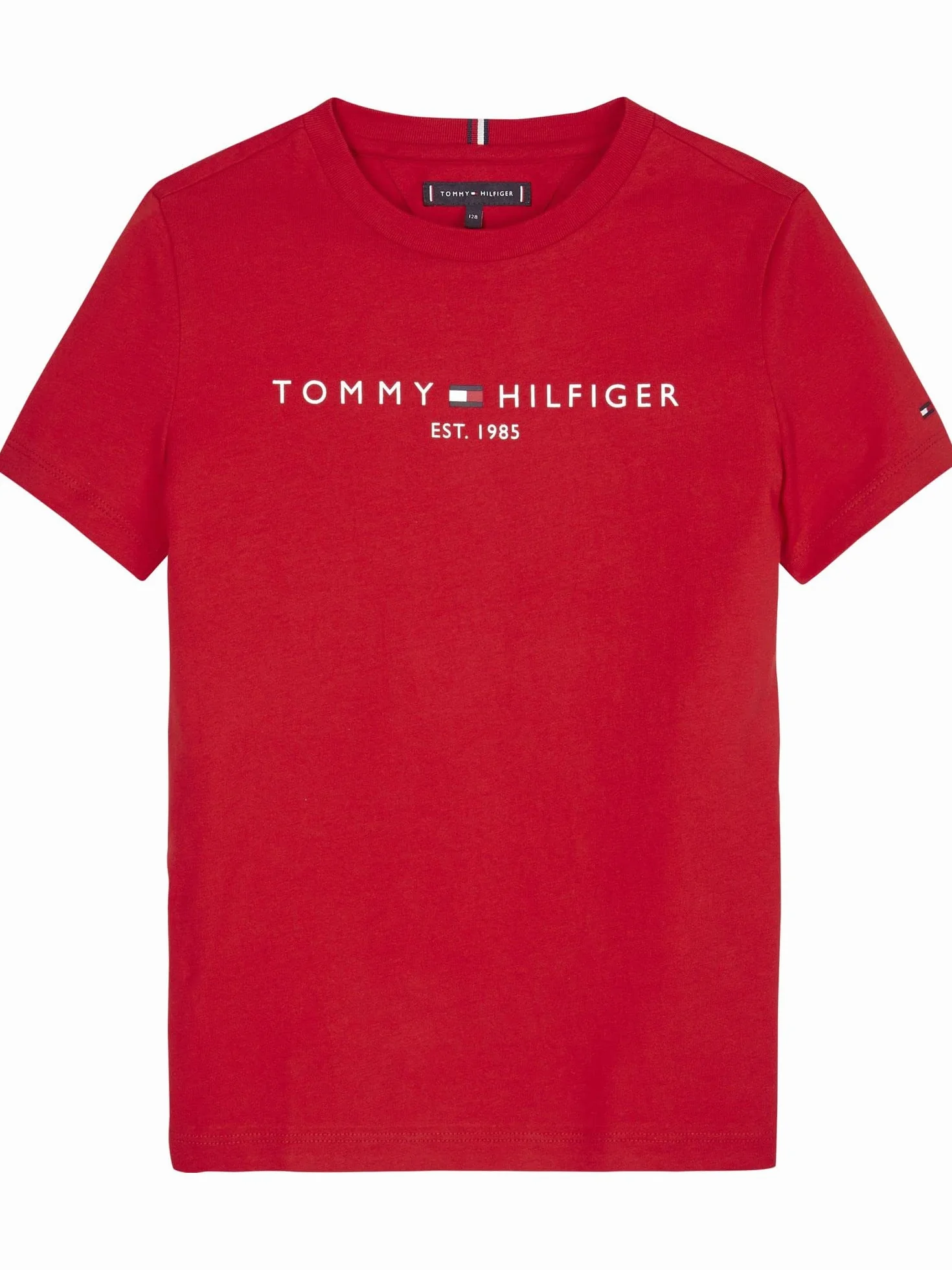 Tommy Hilfiger Koszulki dziecięce z krótkim rękawem, Czerwony (Deep Crimson), 4 lat