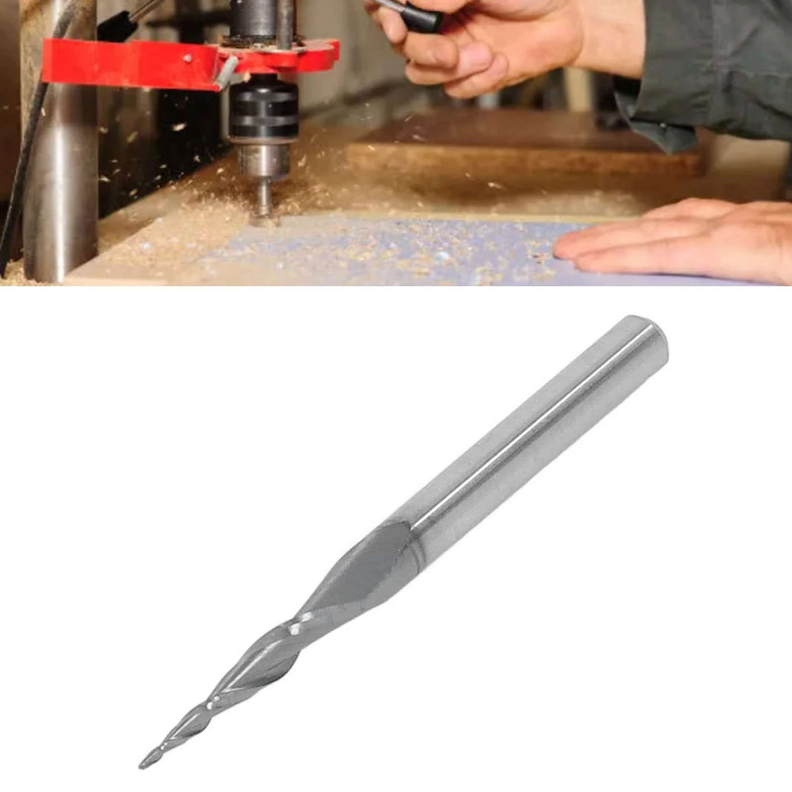 Frez kulowy CNC spiralny stożkowy frez kulowy ze stali wolframowej przedłużony frez trzpieniowy z węglika spiekanego do drewna aluminiowego