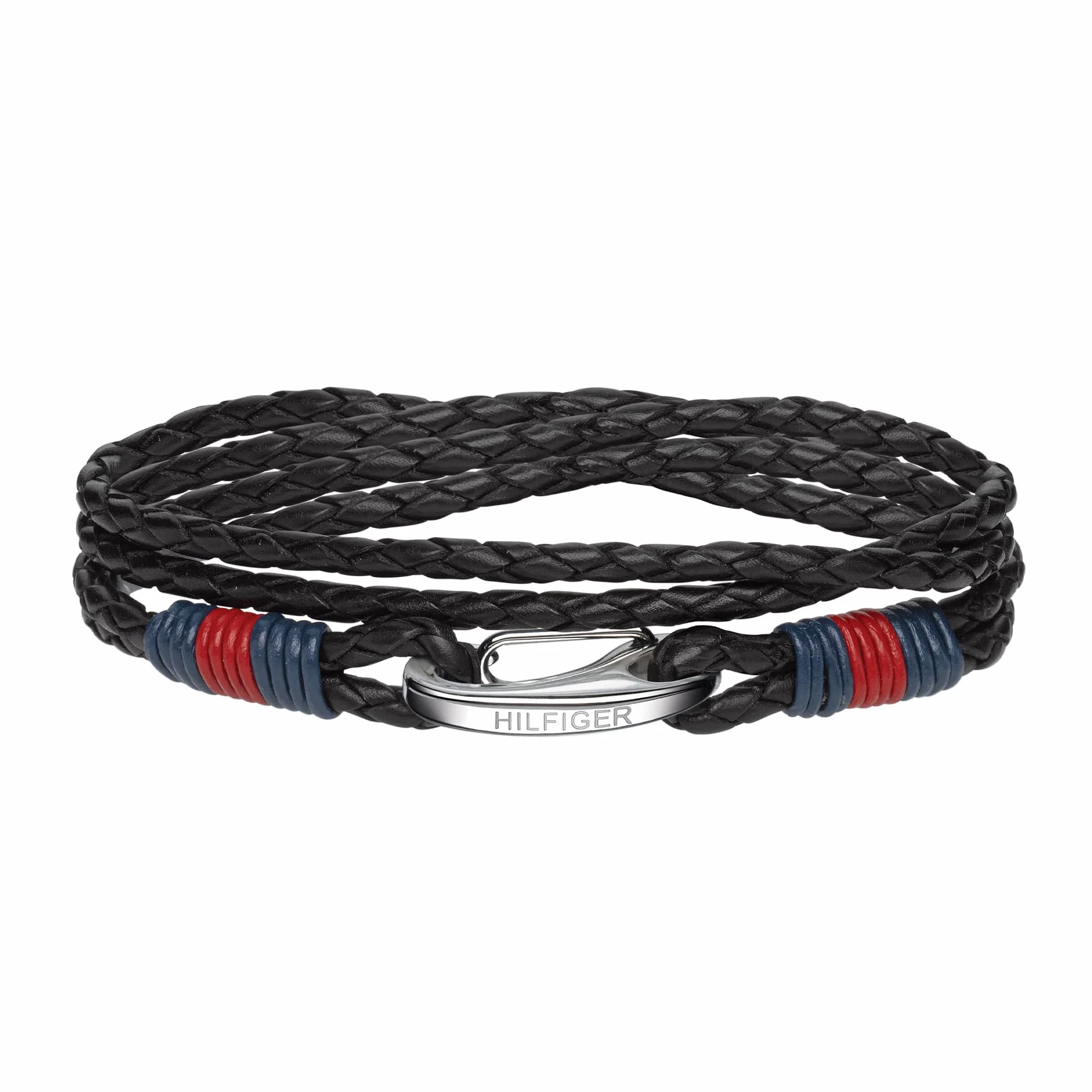 Tommy Hilfiger Mężczyźni 2700534 Bransoletka, Czarny, 43cm