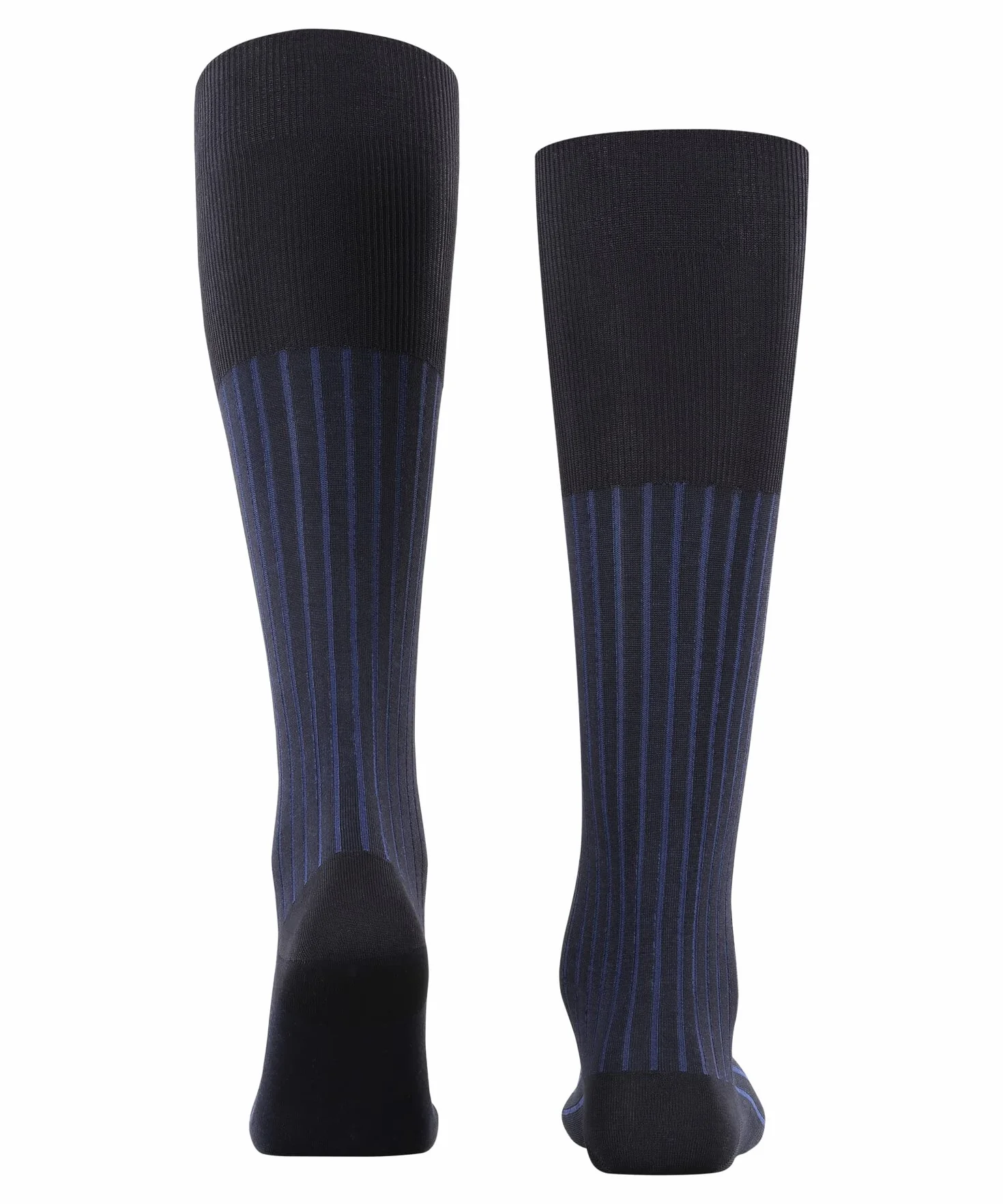 FALKE Mężczyźni Podkolanówki Shadow M Kh Bawełna długie z wzorem 1 Para, Niebieski Lupine 6360, 43-44