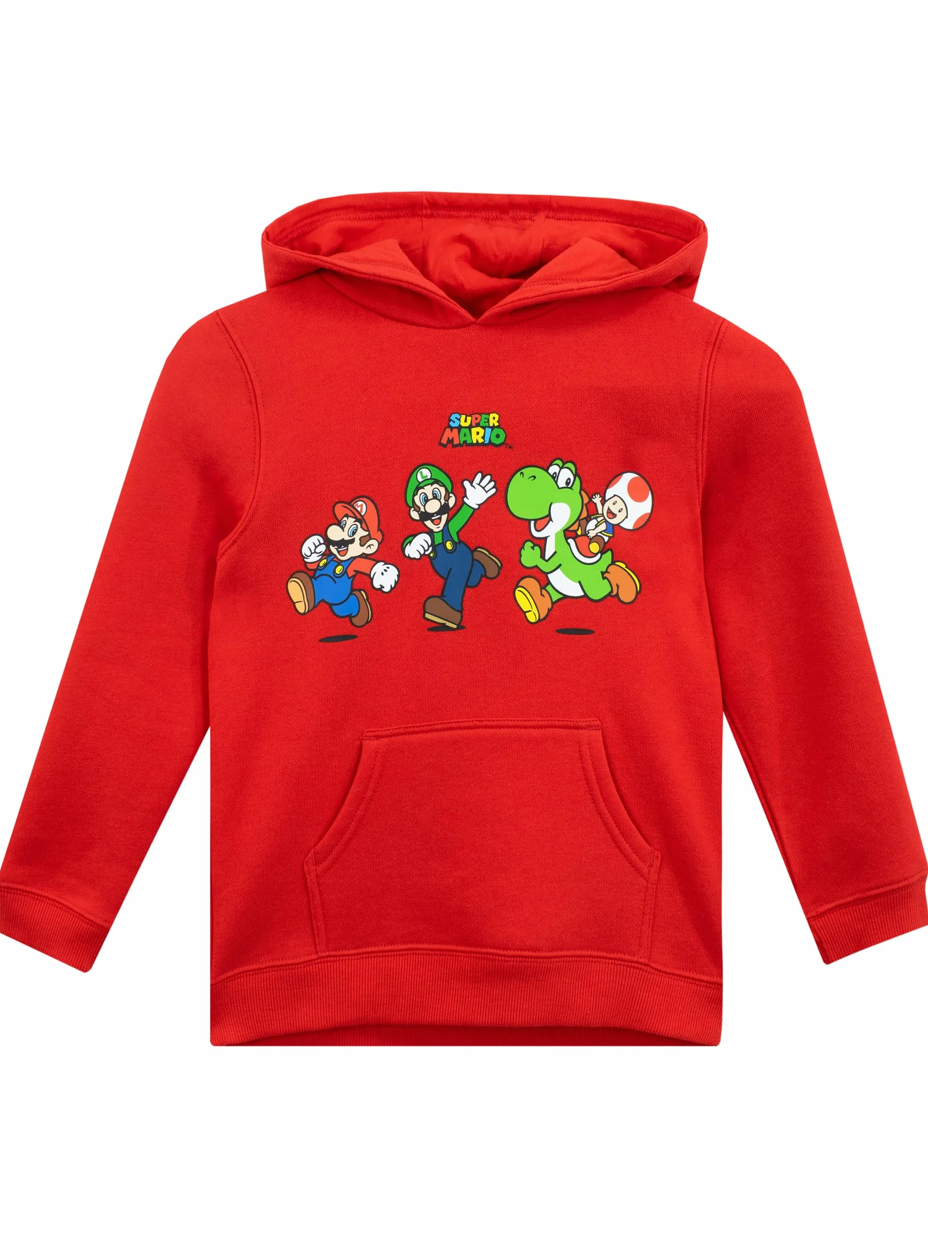 Bluza z kapturem Super Mario | Chłopięca bluza z kapturem Mario i Luigi | Bluzy chłopięce Yoshi | Oficjalne towary Mario