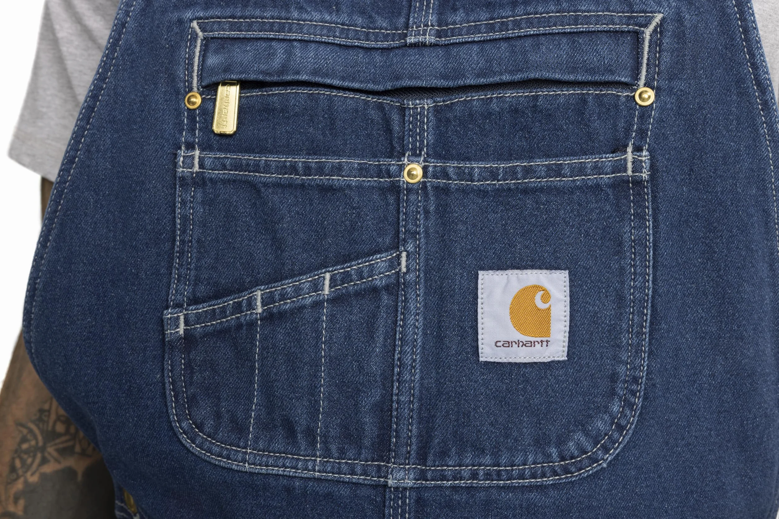 Carhartt Męskie spodnie jeansowe 104672 o luźnym kroju