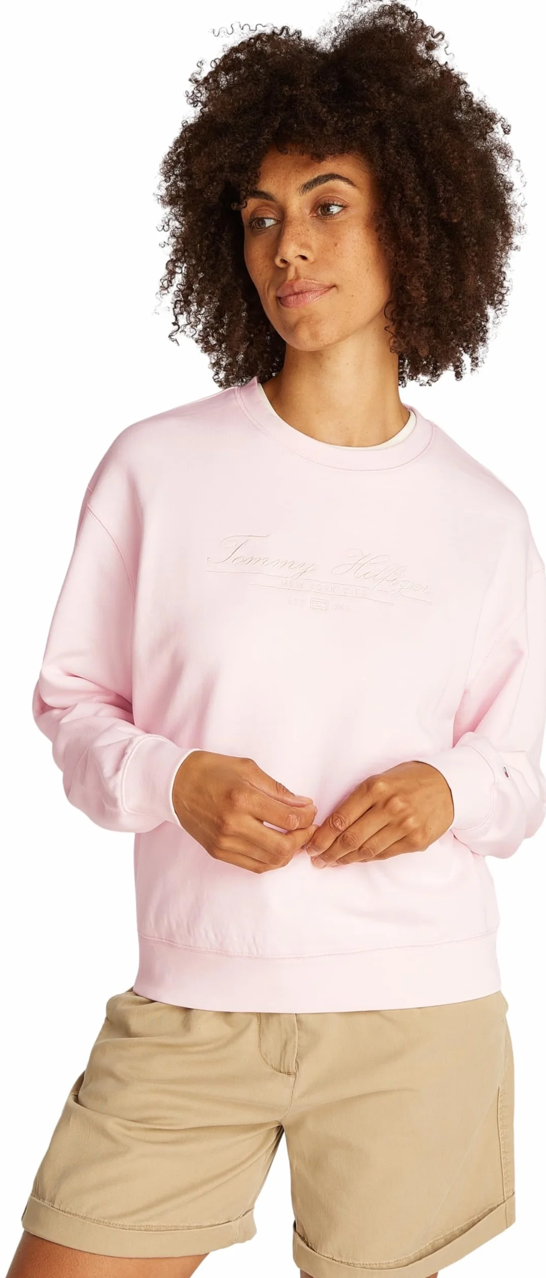 Tommy Hilfiger Bluza Reg Script WW0WW45430 Kobiety Reg Script Sweatshirt Ww0ww45430