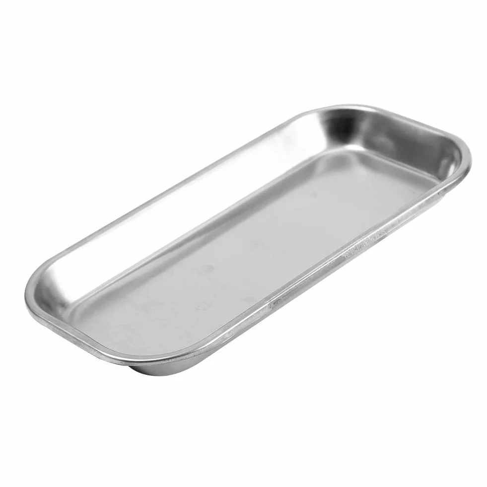 Nikou Taca na instrumenty - 1 szt. Dental 201 Sanitarna ze stali nierdzewnej taca na instrumenty M-edical przydatne narzędzie do laboratorium klinicznego Dobre polerowanie