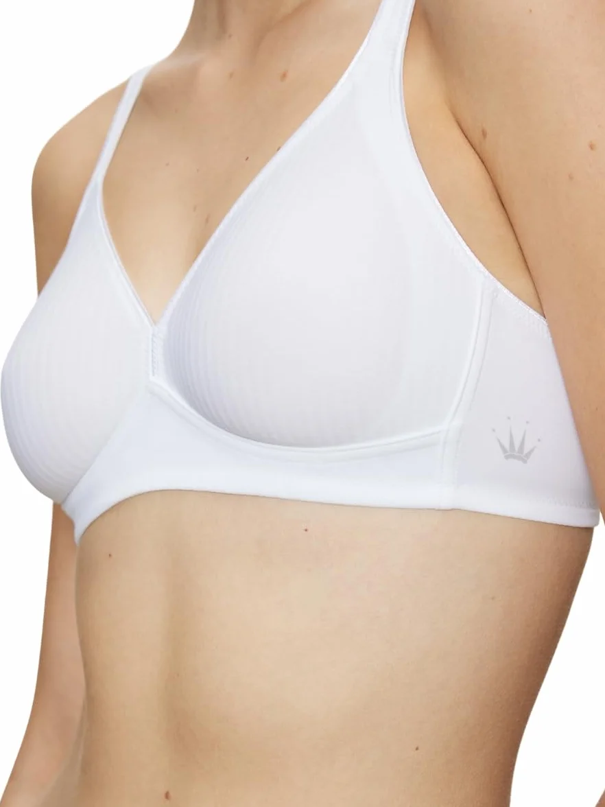 Triumph Modern Soft + Cotton N biustonosz bez fiszbin Kobiety , biały (White 03) , 90E