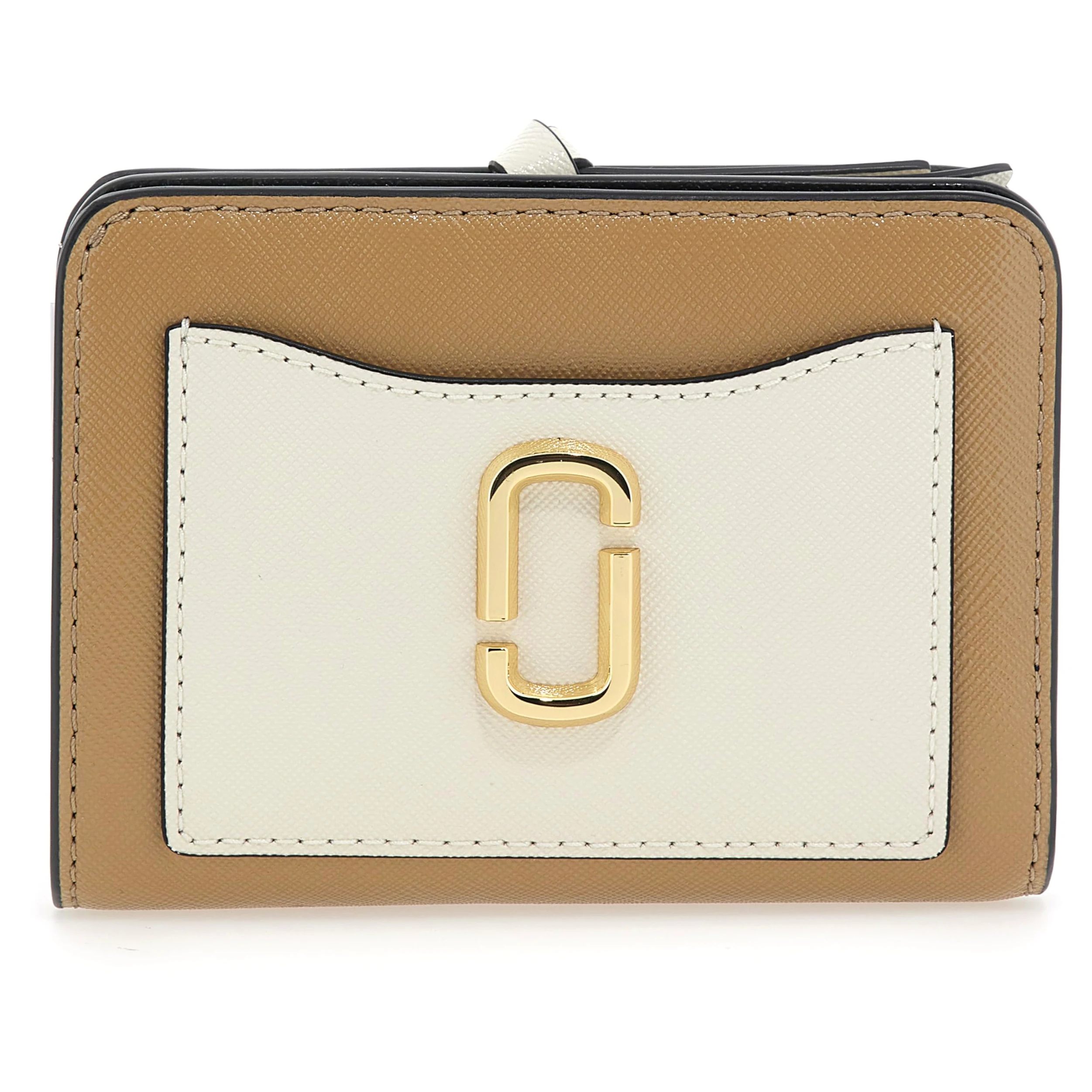 MARC JACOBS Mini kompaktowy portfel, portfel damski, Camel Multi, Taglia Unica