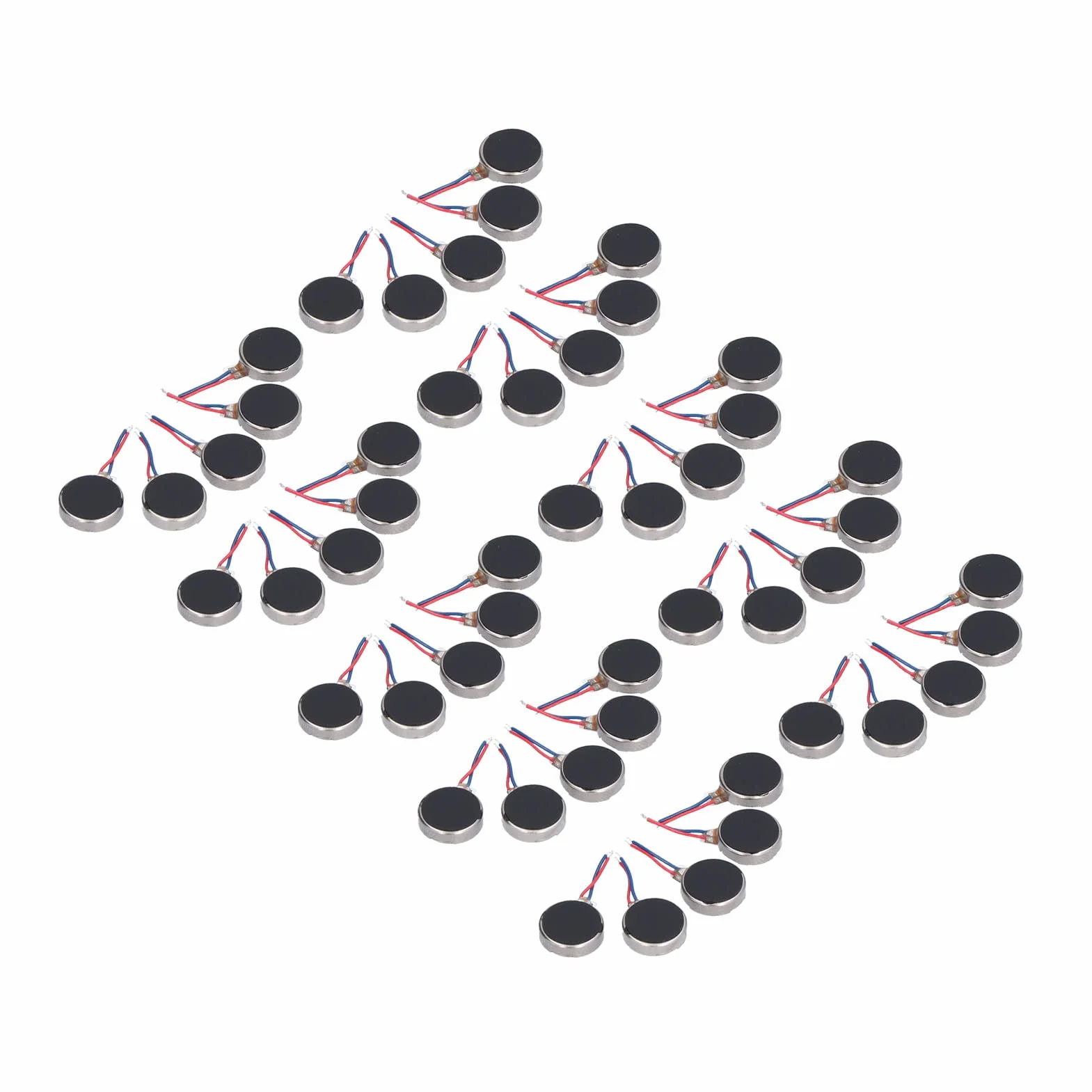 50pcs Mini DC Vibration Motor 3V 10x2.7mm Low Noise Micro Motor for Electronics DIY Projects compatible with Arduino