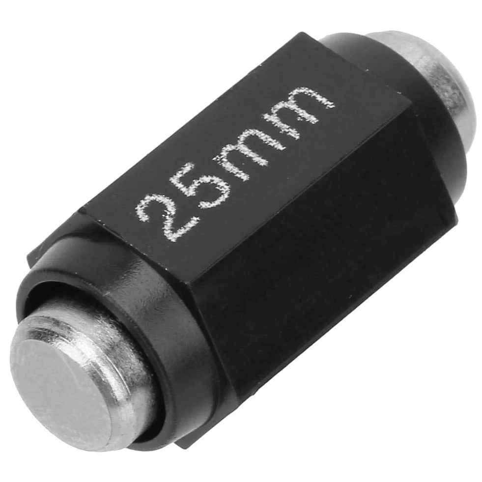 Zewnętrzny blok kalibracyjny mikrometru, pręt ze stali nierdzewnej 25 mm, 50 mm, 75 mm, 100 mm do kalibracji mikrometrów. (25 mm)