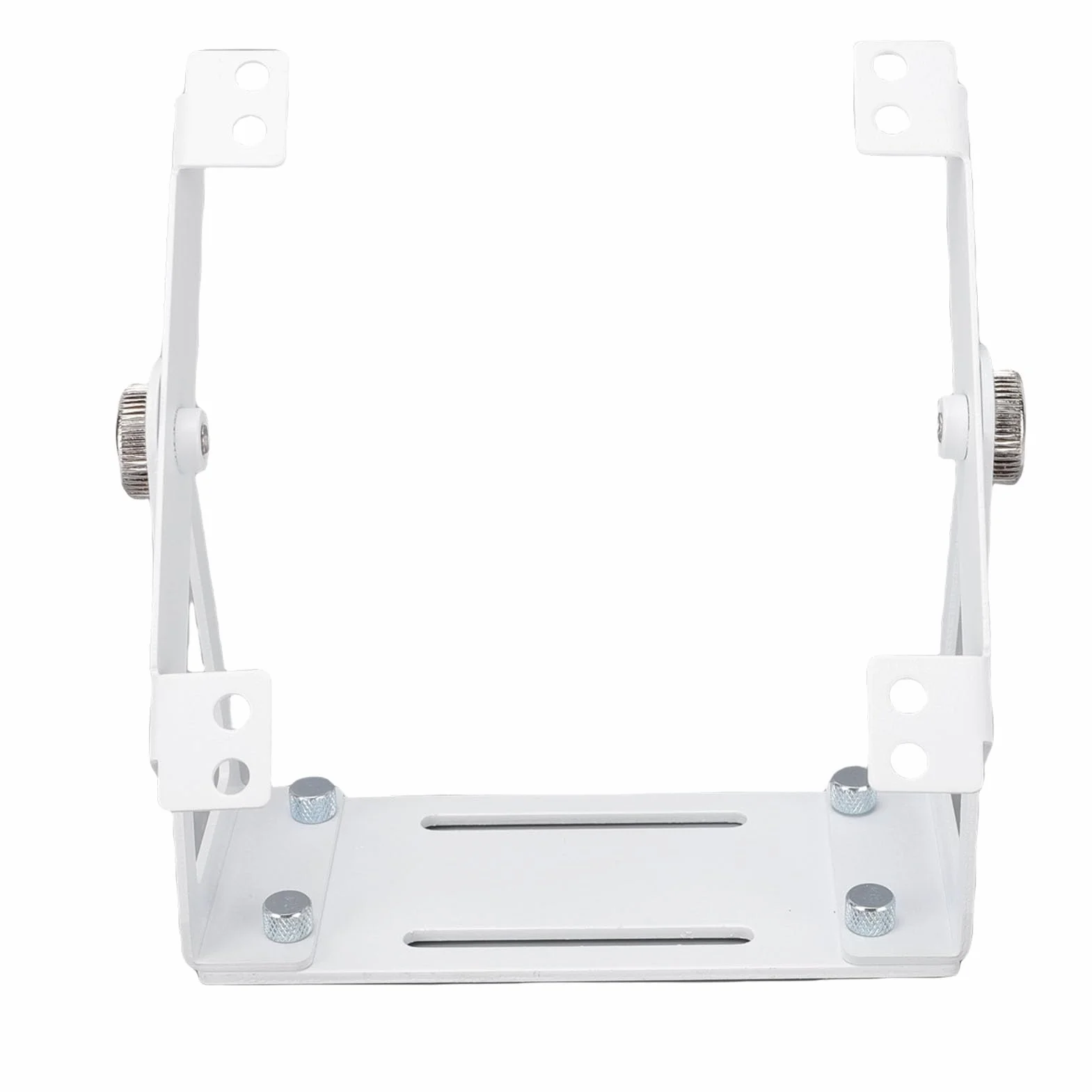 Fabater Obrotowy, Uniwersalny Uchwyt Wentylatora ze Stopu Aluminium, Regulowany Stojak o 360 Stopniach dla Wentylatorów Komputerowych 120 Mm 140 Mm, z Wstępnie Wywierconymi Otworami (WHITE)