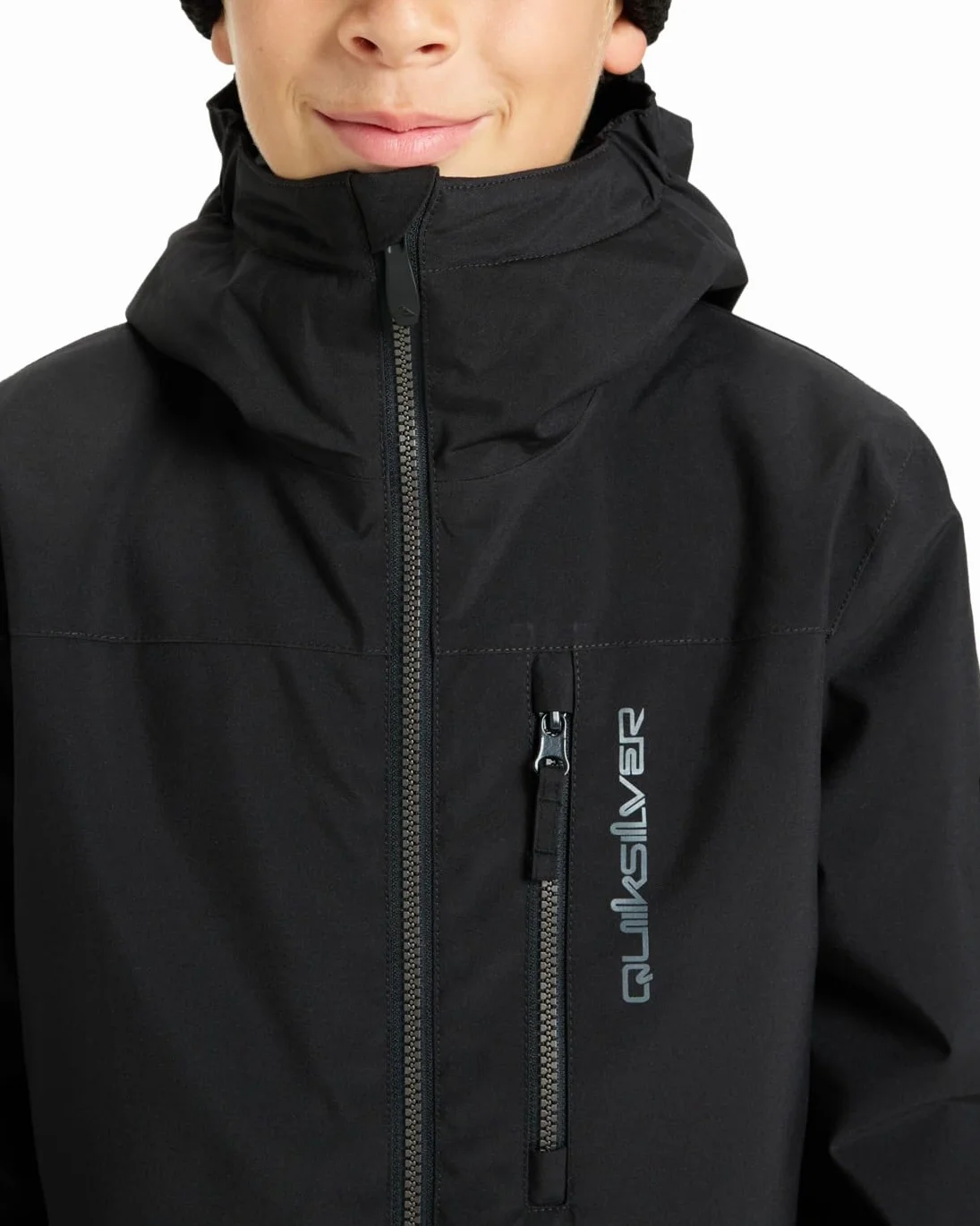 Quiksilver Kurtka śnieżna Side HIT solidna kurtka chłopięca czarna 6-7Y