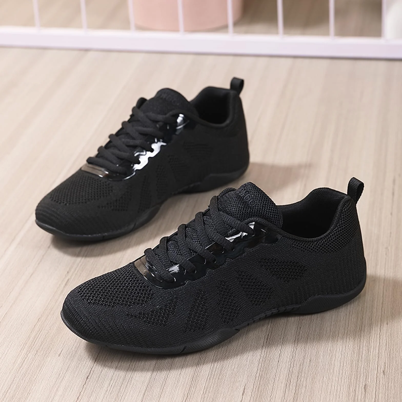 Damskie buty cheerleaderek, jazz, joga, buty treningowe dla dziewcząt, buty cheerleaderki, buty do tańca, gimnastyki, buty sportowe, buty sportowe, sznurowane
