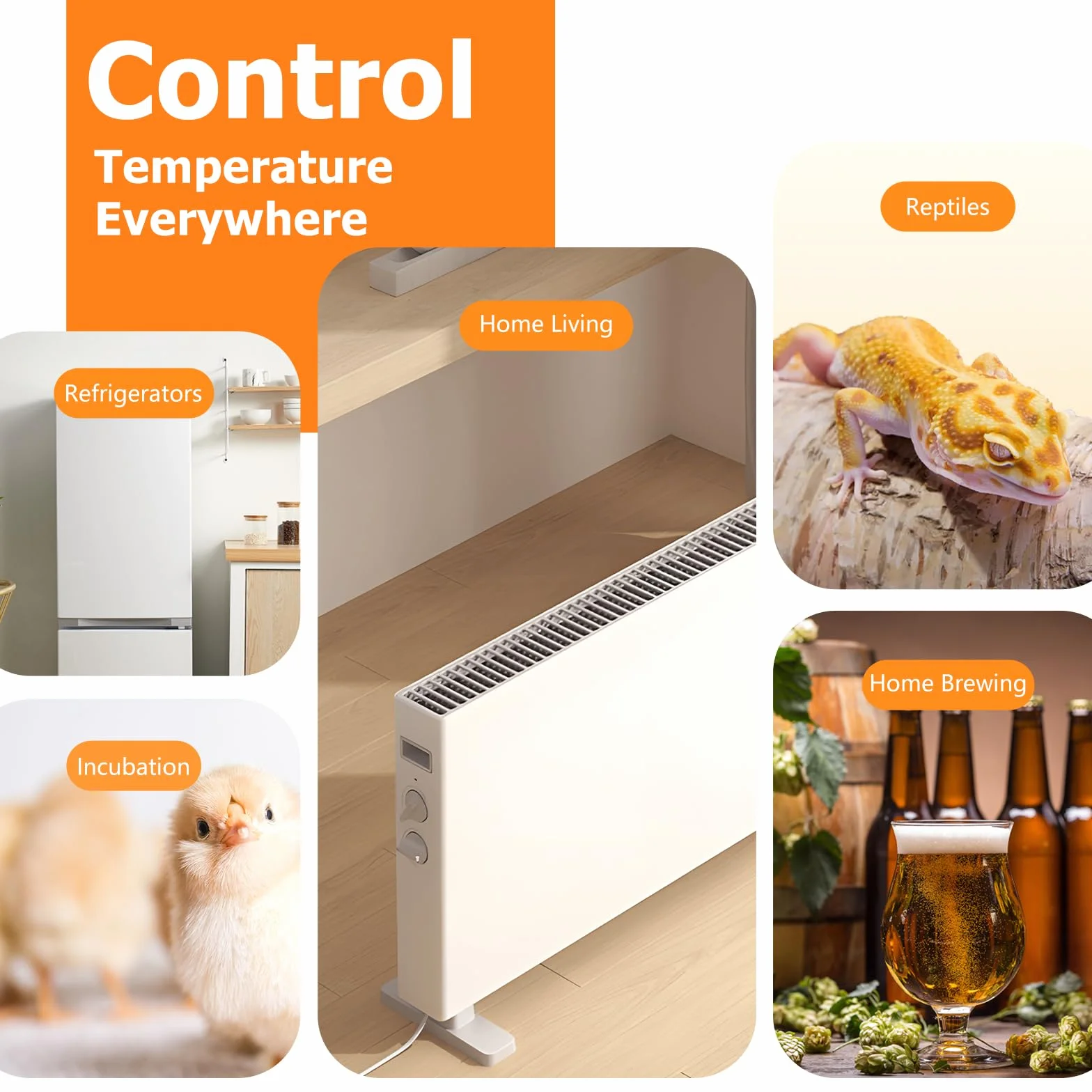 Inkbird ITC-C236T Termostat wtykowy WiFi 16A, 10 w 1 programowalny regulator temperatury ogrzewania i chłodzenia z kontrolą temperatury, kontrolą czasu i alarmem wysokiej/niskiej temperatury