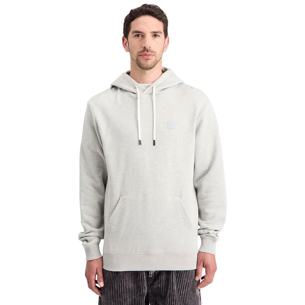 Scotch & Soda Essential odznaka Logo Hooded Bluza z kapturem Męska bluza z kapturem, Szary melanż 050, L