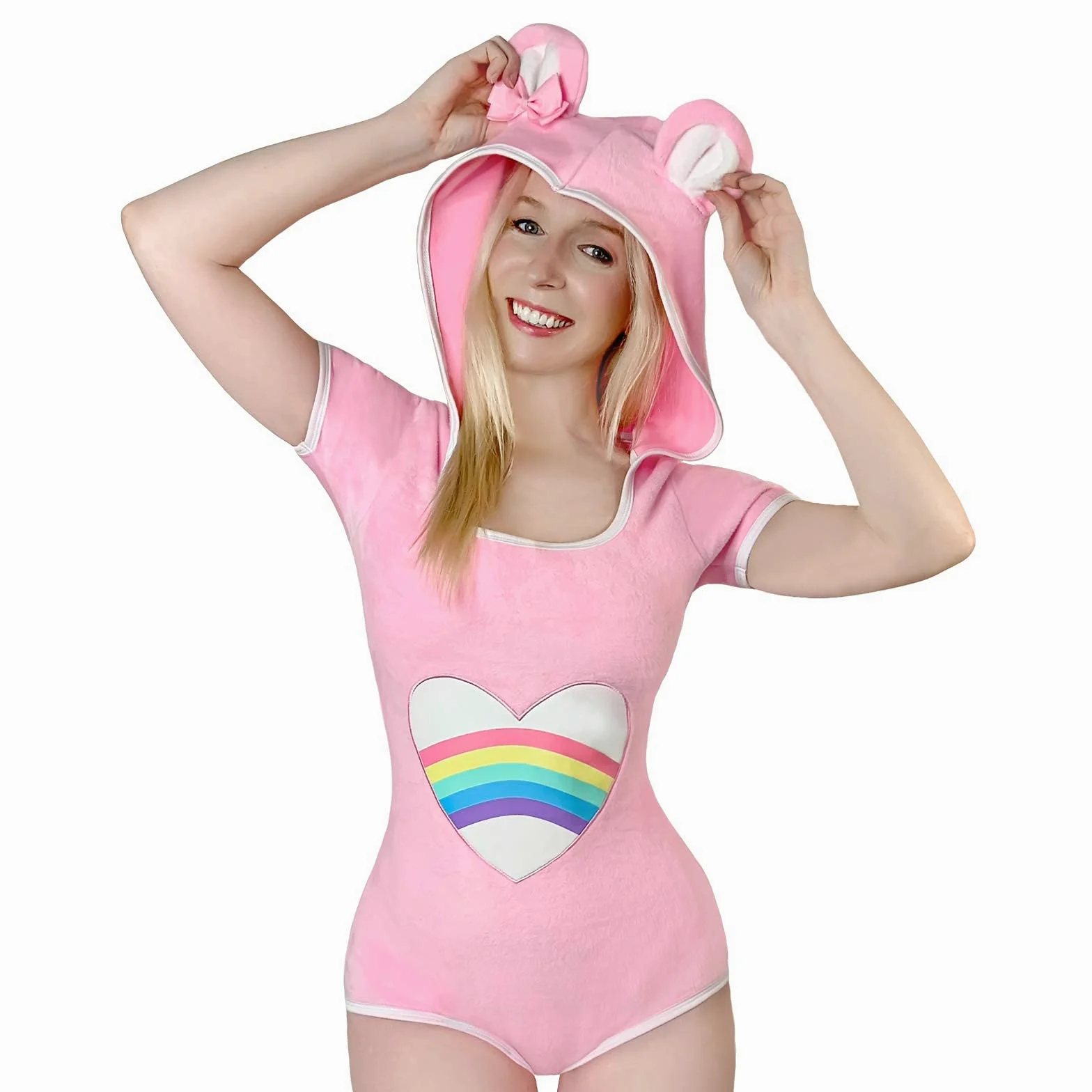 LittleForBig Bawełniany śpioszki Onesie Piżama Bodysuit-Teddy Miś Onesie