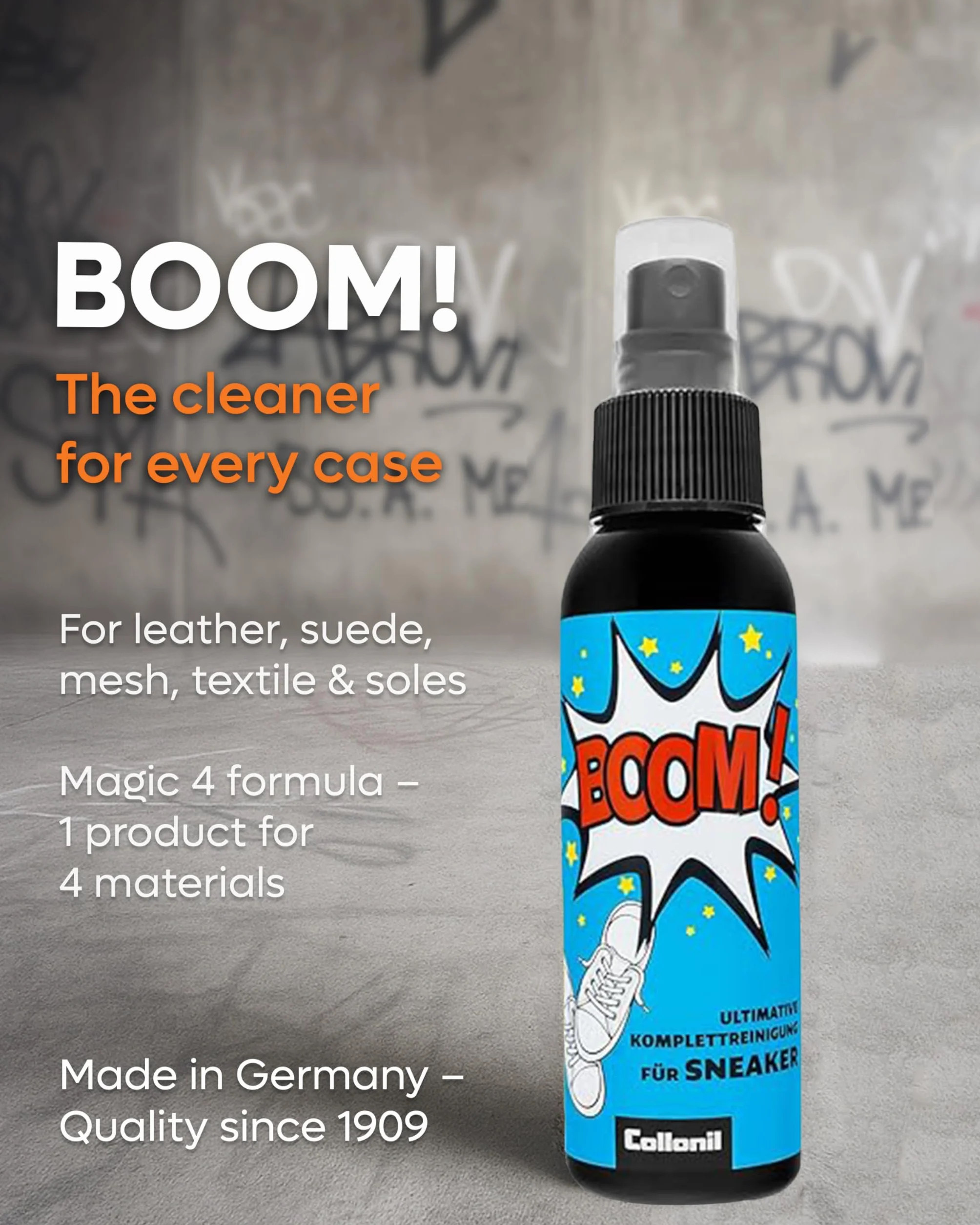 Collonil Unisex Boom Zestaw do Czyszczenia Butów, Przezroczysty