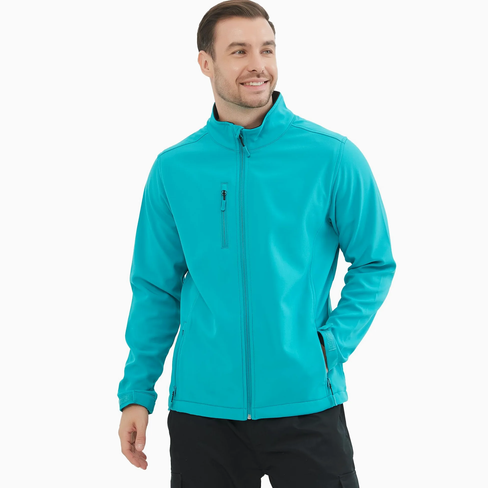 MISEMIYA - Profesjonalna męska kurtka softshell softshell zimowa 6731, Turkusowy, M