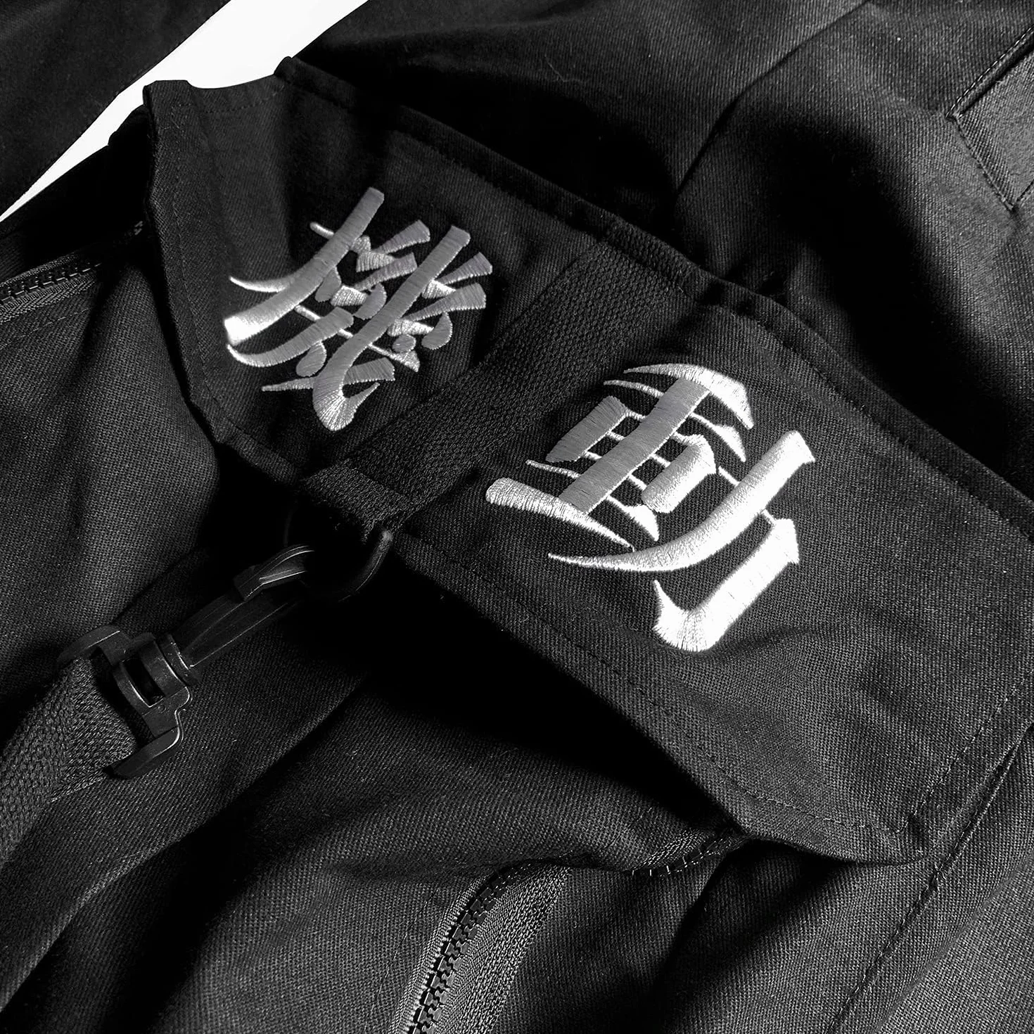 Niepce Inc Streetwear Techwear Cargo Pants Męskie japońskie spodnie cargo w stylu streetwearowym ze wzorem