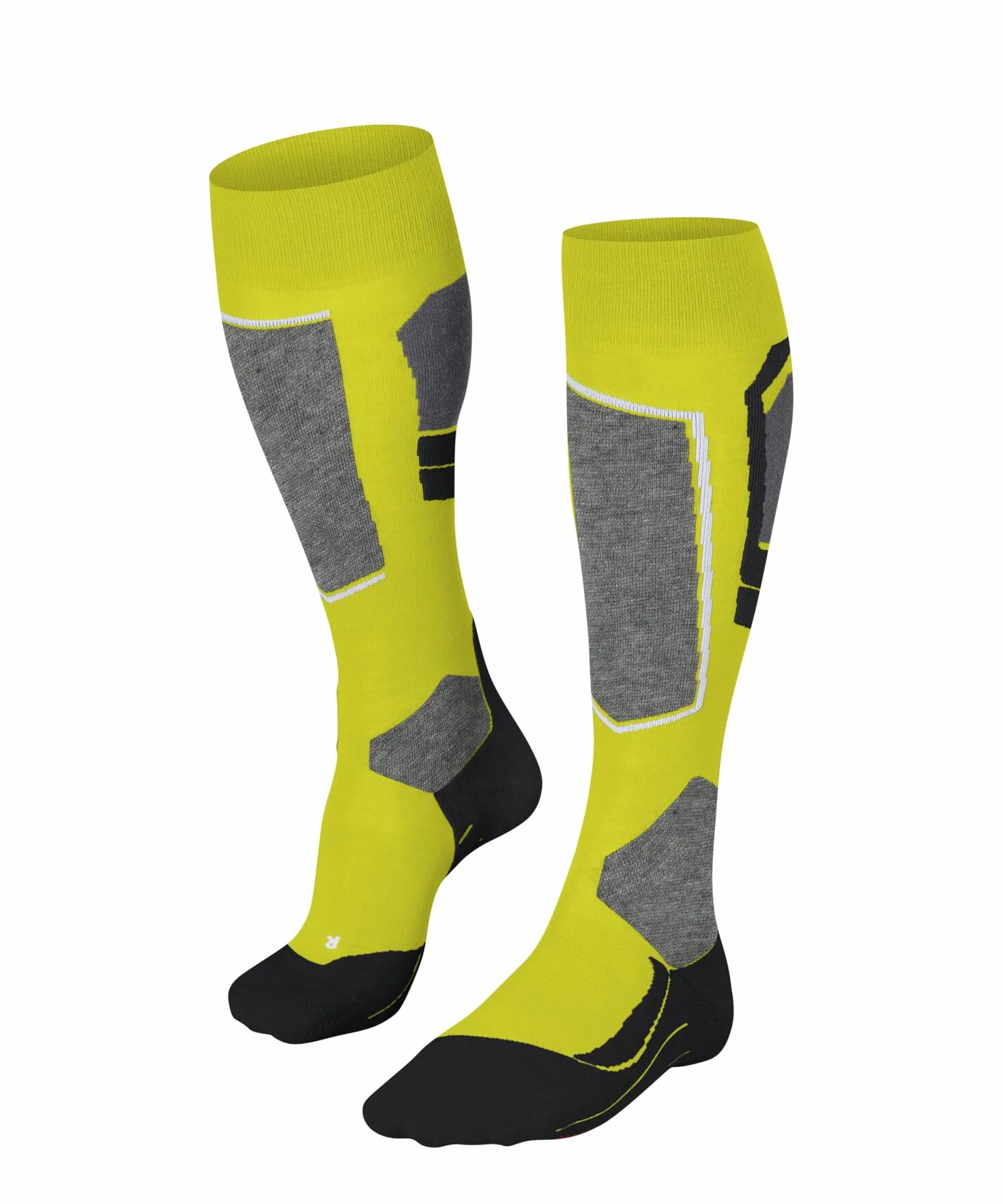 FALKE Kobiety Skarpety narciarskie SK4 Advanced W Kh Wełna ciepłe cienkie 1 Para, Żółty Sulfur 1084-O, 35-36