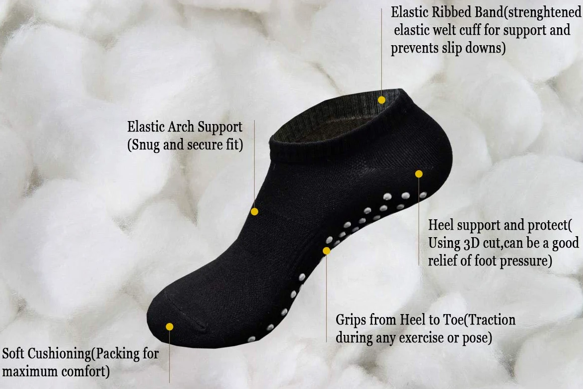 DIBAOLONG Damskie i męskie skarpety o niskim kroju, 6 par kostek No Show Athletic Short Cotton Socks