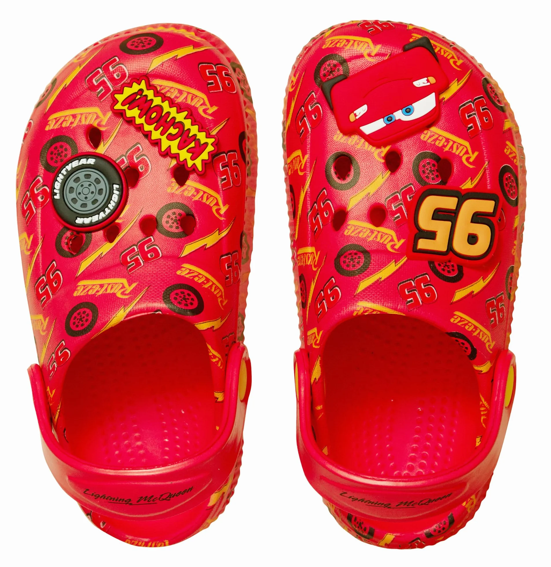 Disney Chłopięce sandały Lightning McQueen z paskiem na kostkę buty plażowe