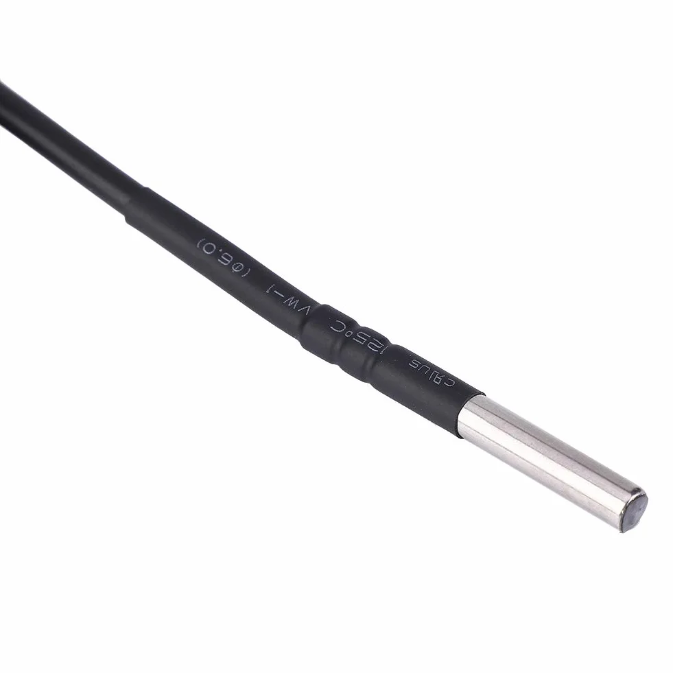 Fafeicy czujnik temperatury i wilgotności, sonda, IP67, wodoszczelna, stal nierdzewna 304, długość przewodu 150 cm, do monitorowania pomieszczeń komputerowych, HVAC, stacji pogodowej ()