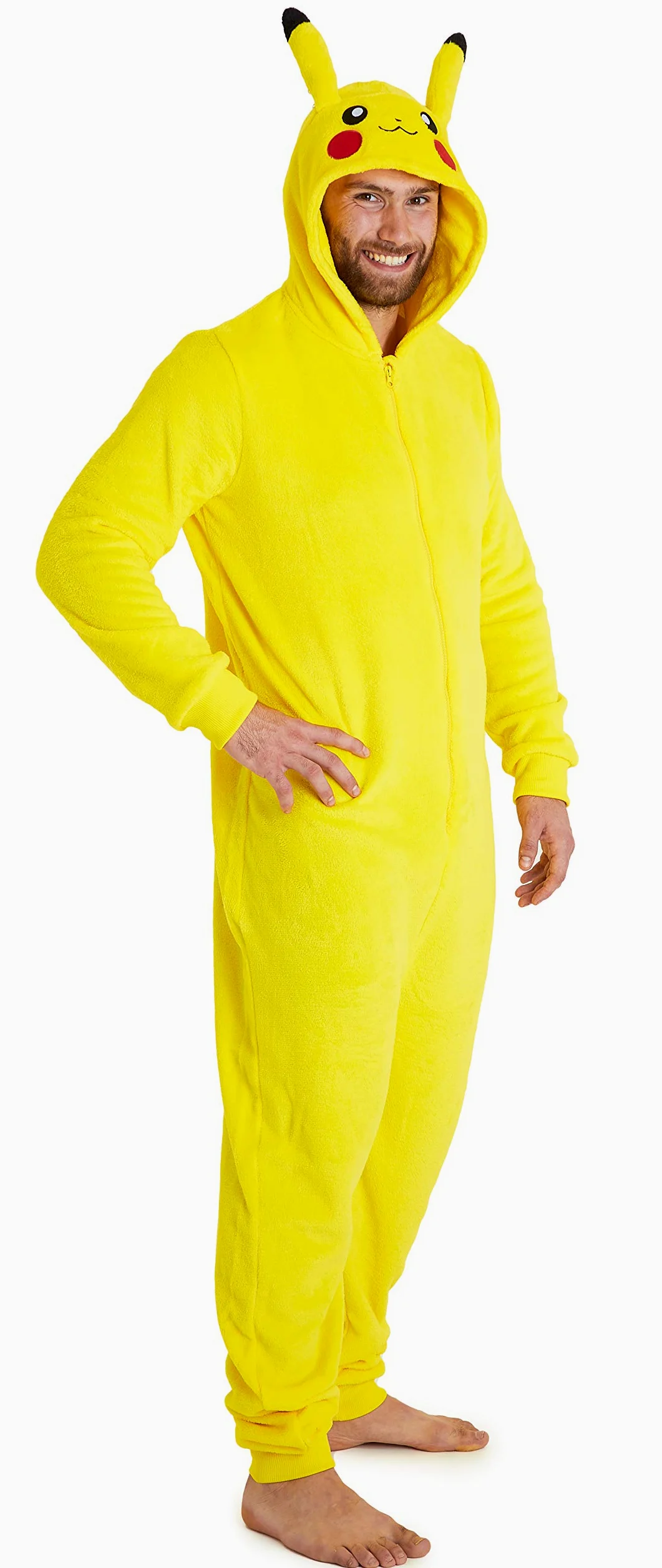 Pokemon Pikachu, męskie kombinezony na Halloween, polarowy kombinezon dla dorosłych