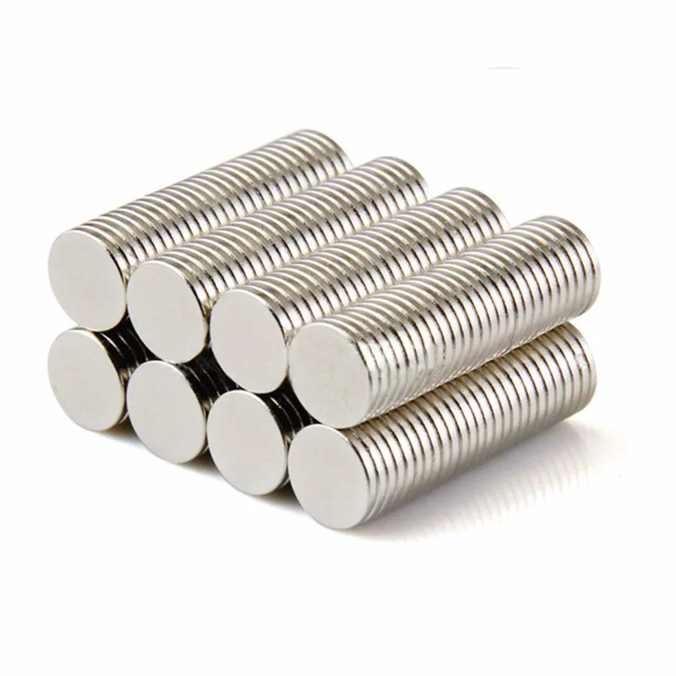 Yizhet Magnesy, 100 sztuk, bardzo mocne magnesy do użytku domowego, 8x1 mm, do tablicy magnetycznej, suchościeralnej, korkowej, na lodówkę