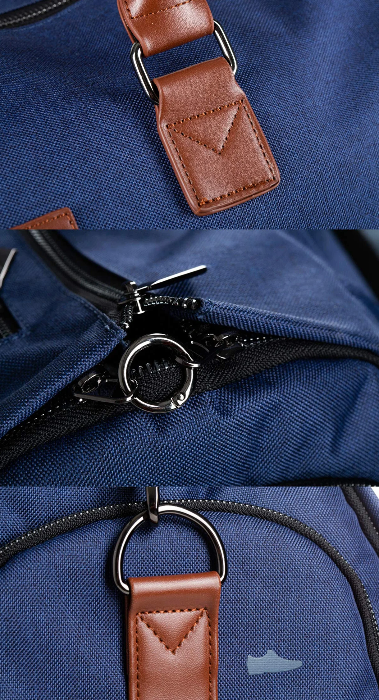 Torba Weekender 4w1 – Praktyczna Torba na Ubrania, Laptop, Buty i Kosmetyki – Elegancki Granatowy Pokrowiec, Idealny na Podróże Służbowe i Biznesowe