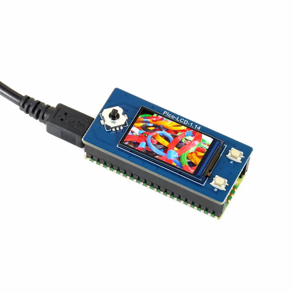 Waveshare 1.14inch LCD Display Module For Raspberry Pi Pico 65K RGB Colors 240×135 Pixels with SPI Interface Embedded ST7789 Driver Using SPI Bus IPS Screen